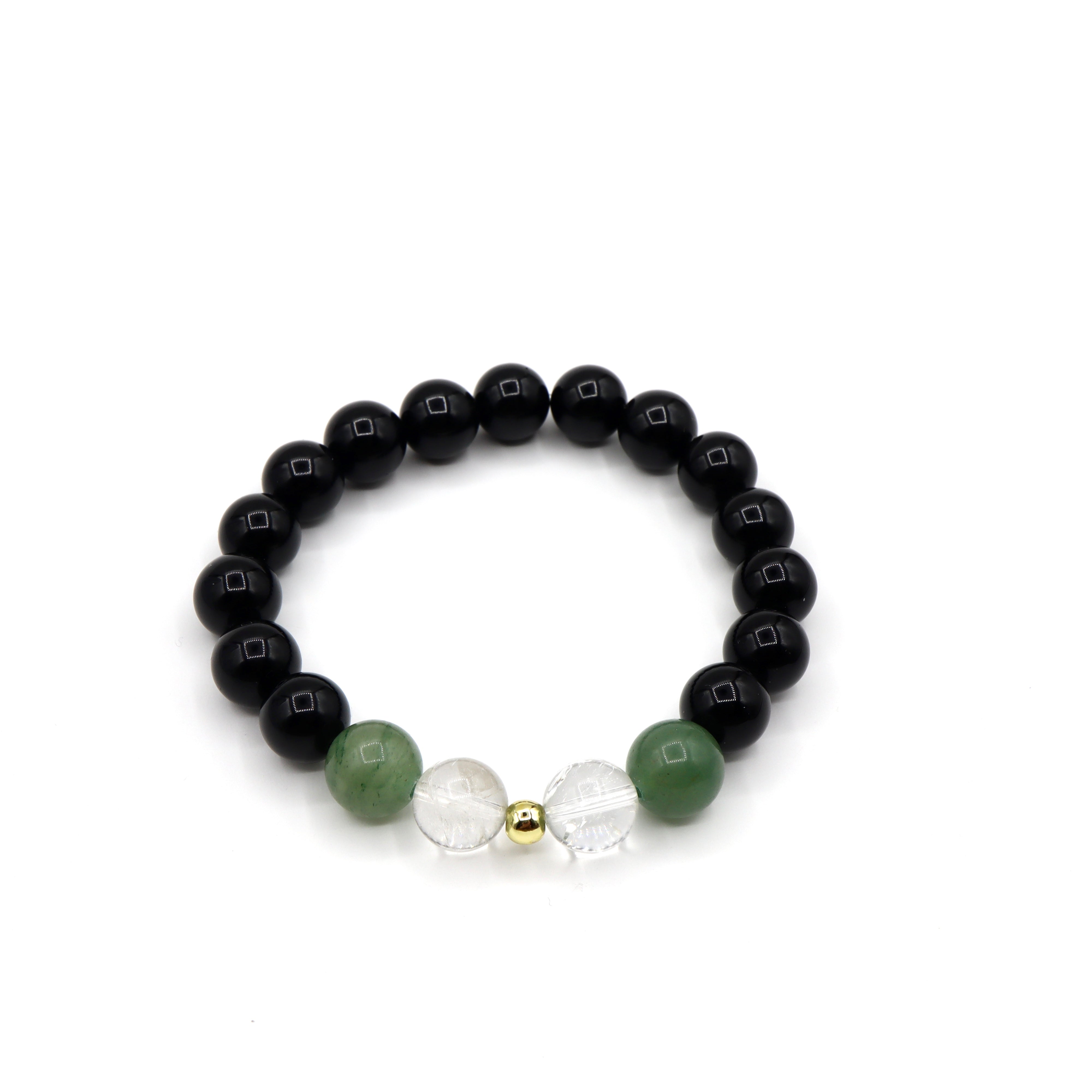 Virgo Zodiac Bracelet - Clear Quartz & Green Jade Beaded Healing Jewelry for Women | Perfect for Meditation, Spiritual Gifts & Everyday Wear