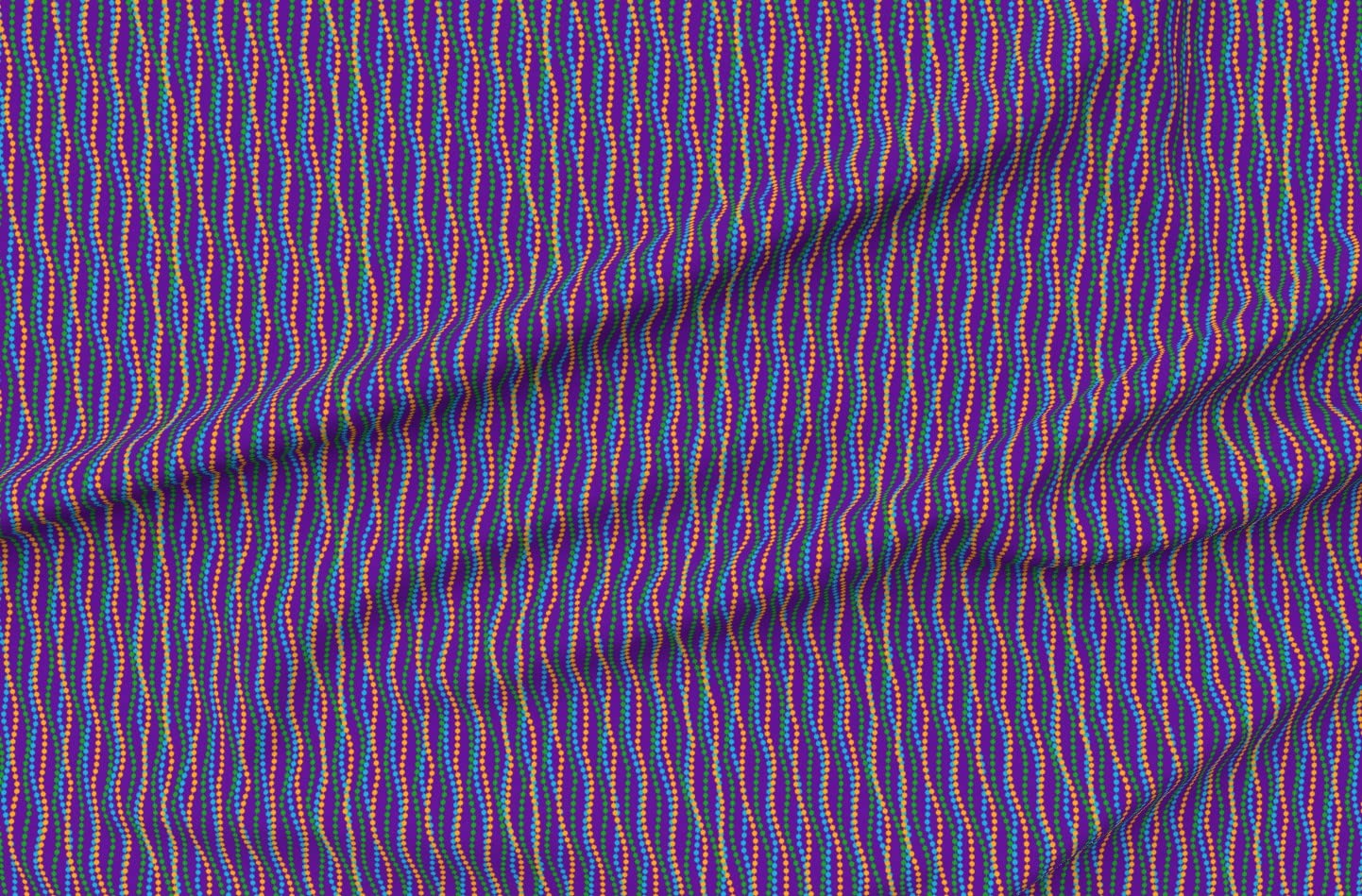 Vibrant Mardi Gras Beads Printed Minky Fabric by The Yard - Soft Plush Fabric for Baby Blankets, Quilt Backing & Sewing Projects - Perfect for DIY Crafts, Nursery Decor & Cozy Home Textiles