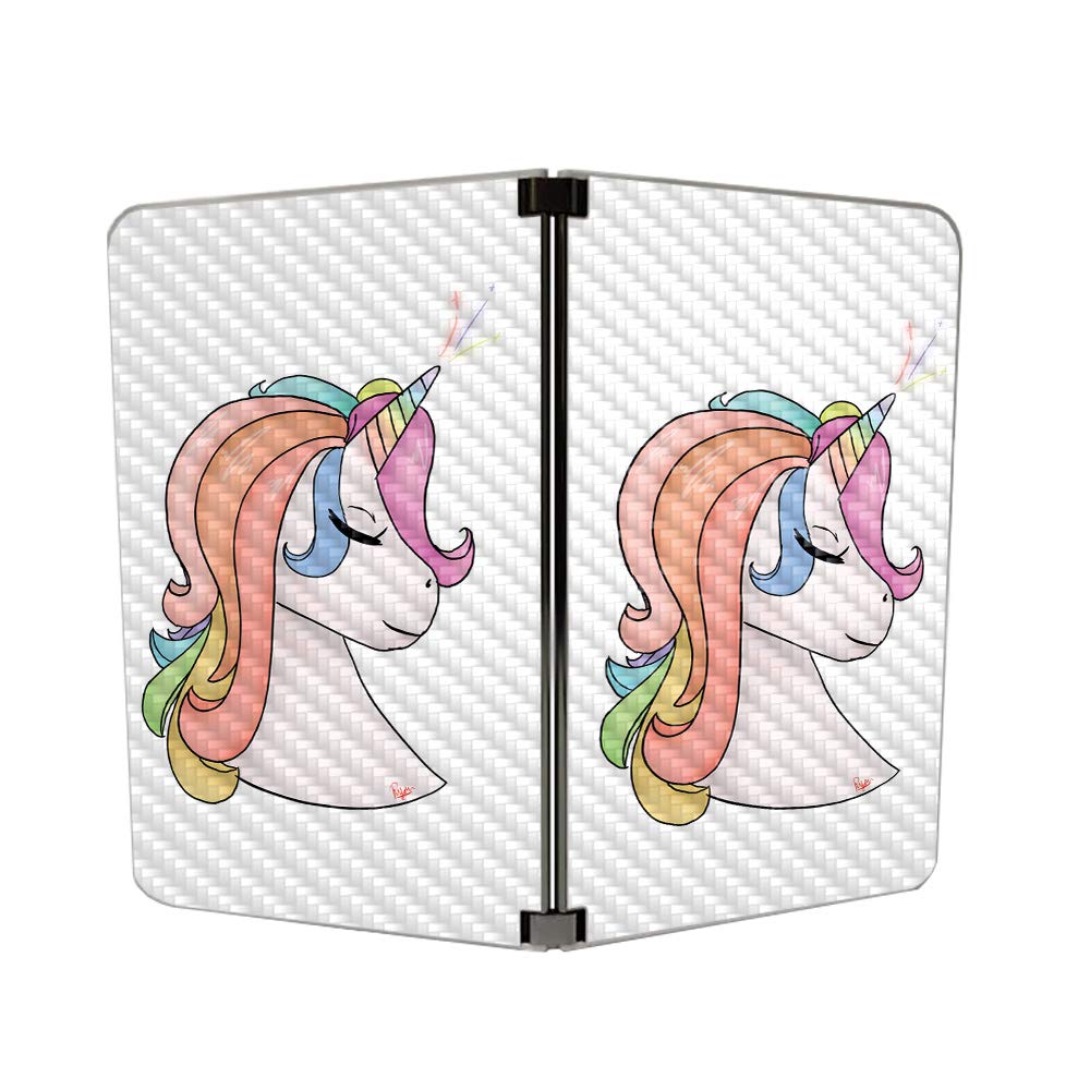 MIGHTY SKINS Carbon Fiber Skin for Microsoft Surface Duo - Unicorn Magic | Protective & Durable Textured Cover | Easy to Apply | Made in USA | Perfect for Work, Travel & Everyday Protection