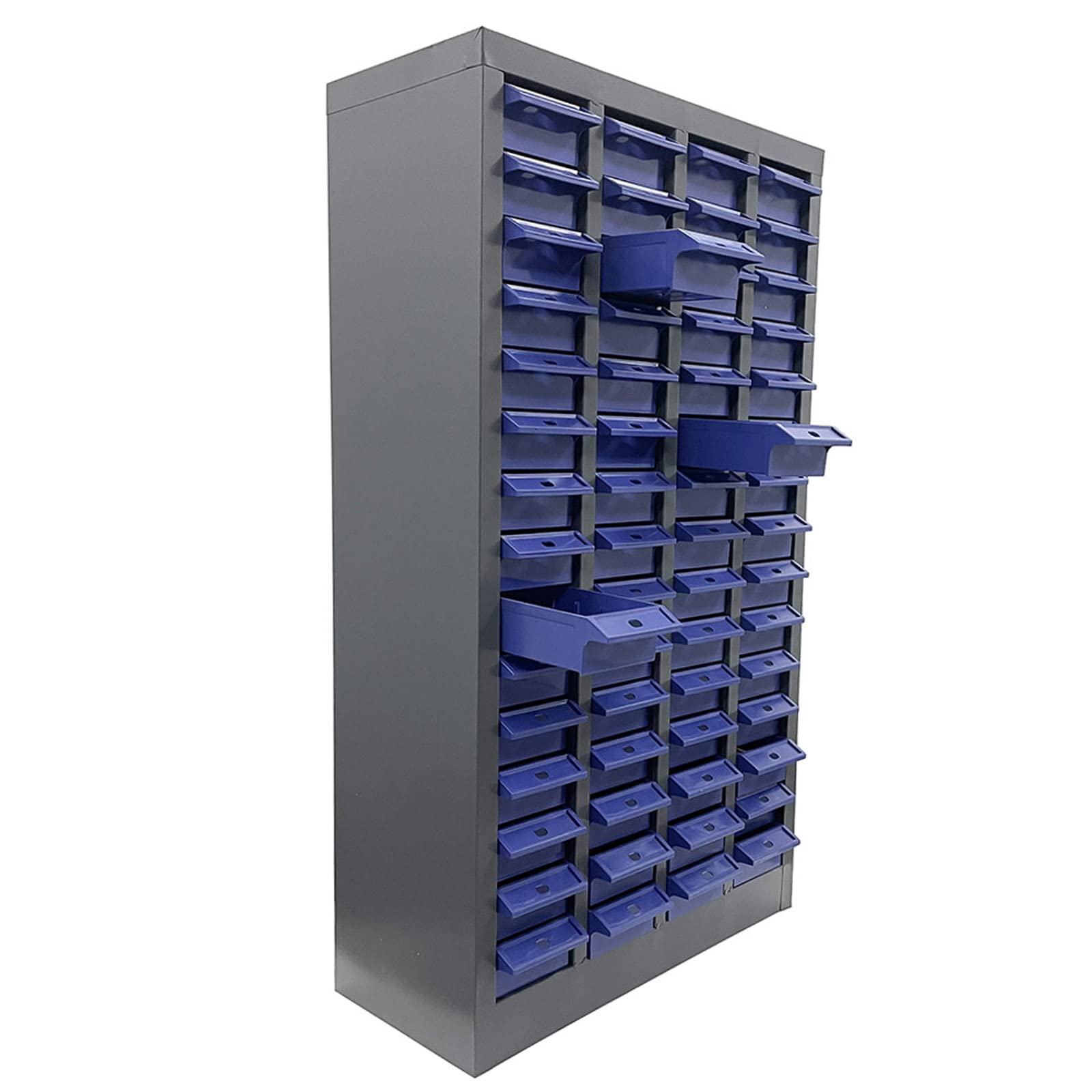 Techtongda 60-Drawer Steel Bolt & Nut Organizer Cabinet for Hardware Storage - Workshop & Garage Use