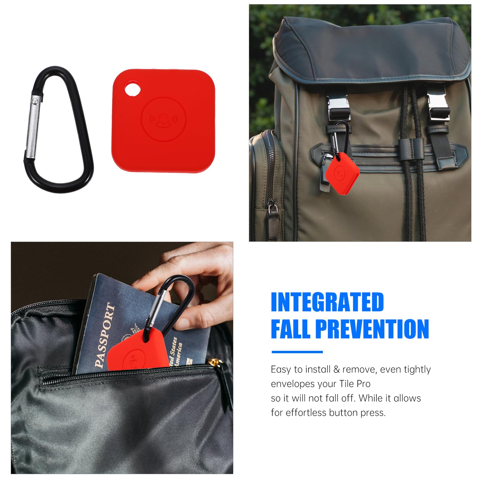HEMOTON 3-Pack Silicone Case for Tile Mate - Anti-Scratch Protective Cover with Keychain | Durable Phone & Key Finder Shell | Perfect for Travel, Home, and Office Organization