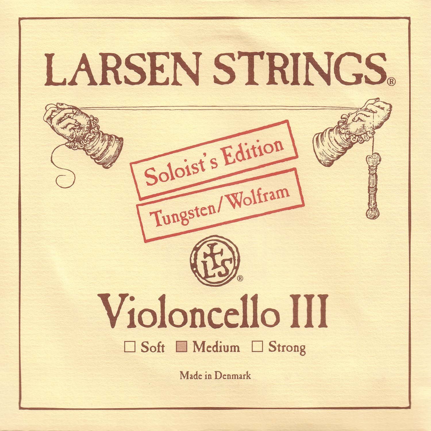 Larsen Soloist 4/4 Cello G String - Medium Tungsten-Steel Cello String for Professional Musicians | Perfect for Orchestral Performances & Solo Practice