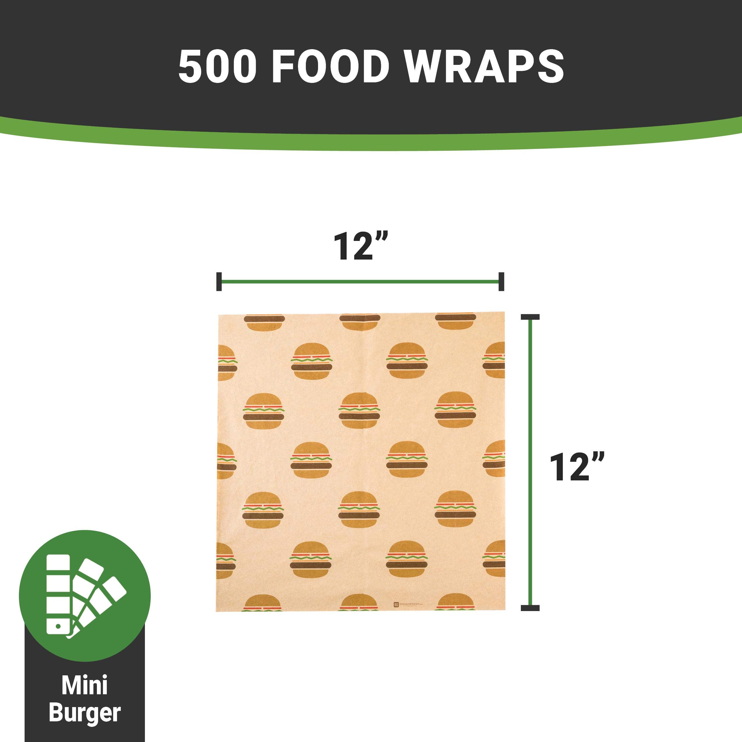 500-Pack 12x12 Inch Greaseproof & Microwavable Kraft Pastry Sheets - Durable Sandwich Wrapping Papers for Restaurants, Bakeries & Coffee Shops | Perfect for Food Basket Liners, Takeout Packaging & Bakery Display