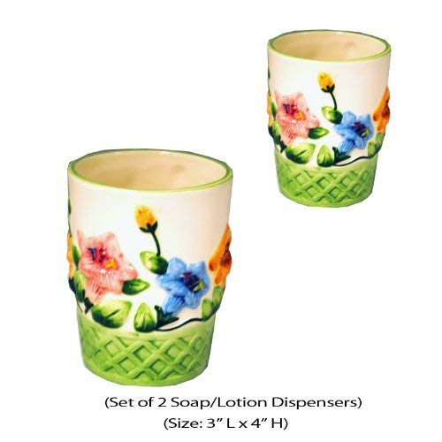 Morning Glory Bath Tumblers - Set of 2 - Elegant Glass Drinking Cups for Bathroom, Spa, or Bedside - Perfect for Relaxing Baths, Skincare Routines & Home Decor