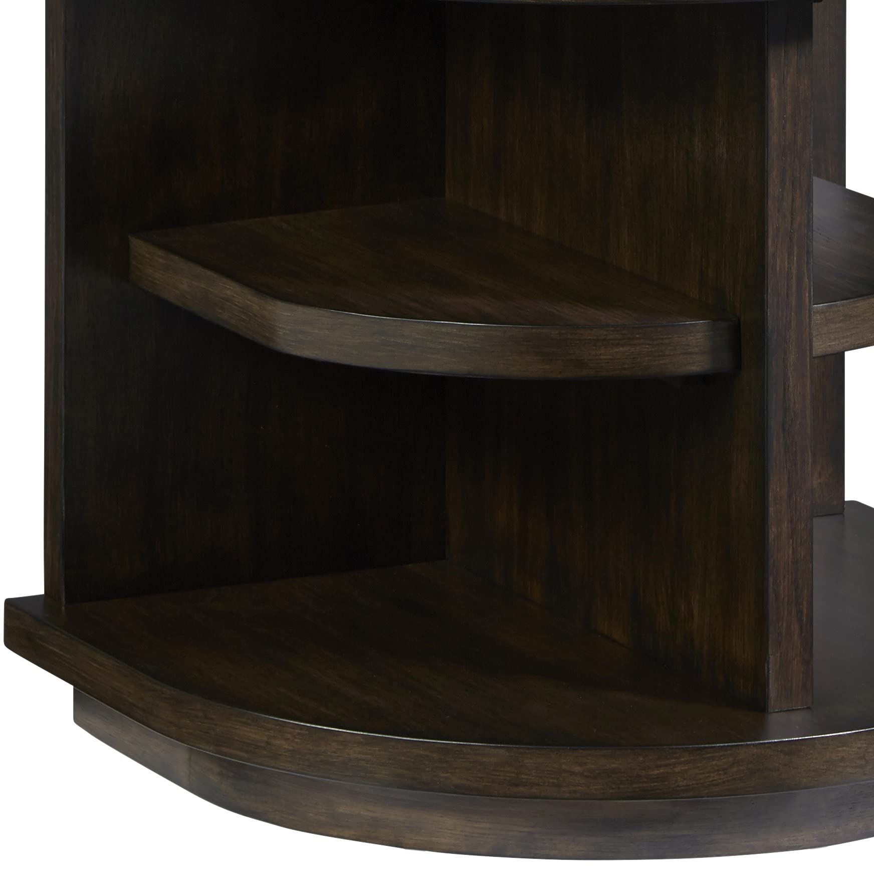 Progressive Augustine End Table in Sepia Brown - Small Side Table for Living Room, Bedroom, or Office - Perfect for Lamps, Books & Decor