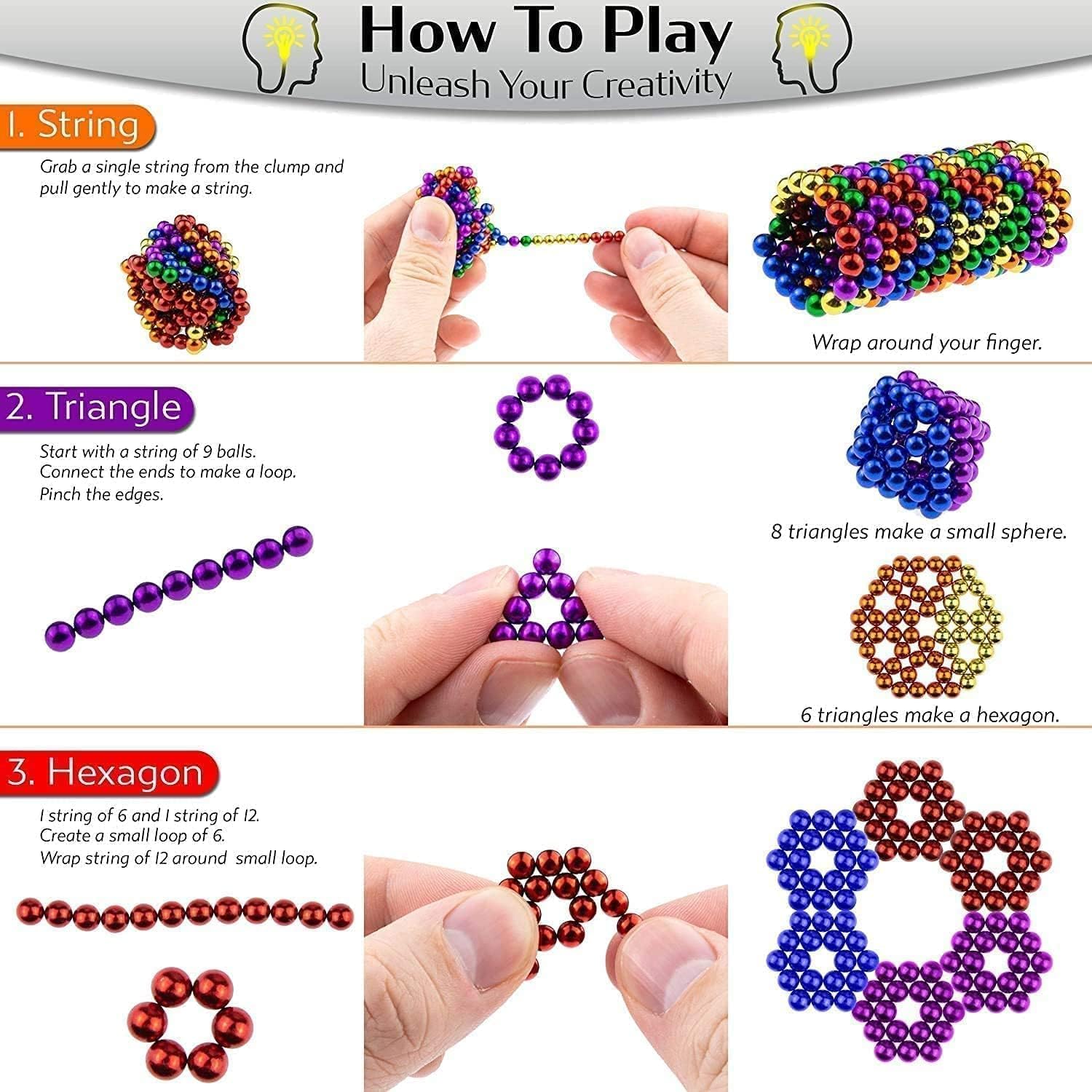 1000pcs Magnetic Balls Toys for Adults - Stress Relief & Office Desk Fidget Toys for Anxiety, Creativity & Focus | Perfect for Office, Home & Travel