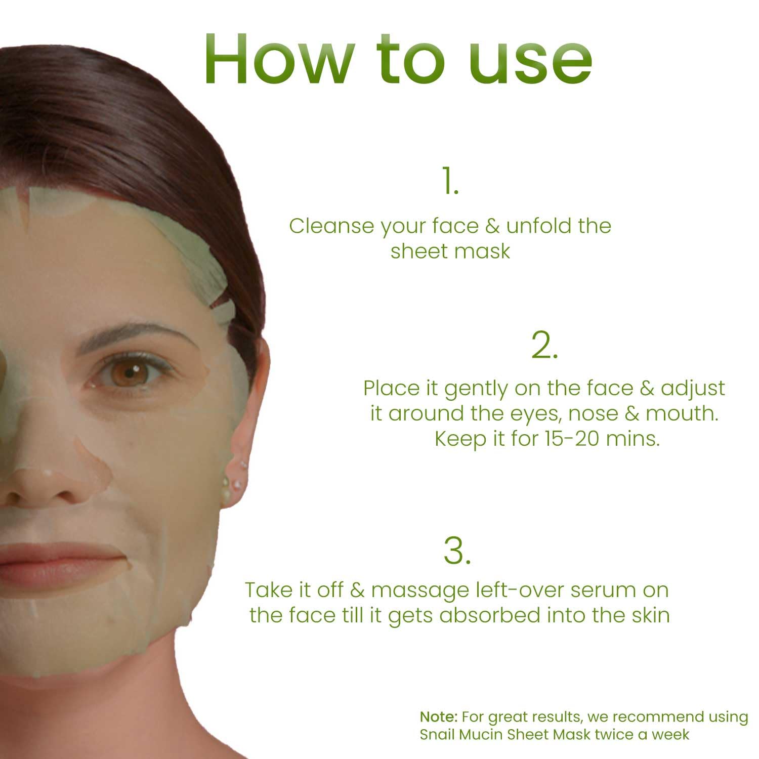 O3+ Snail Mucin Instant Glass Sheet Mask 30ml - Hydrating & Brightening Facial Mask for Glowing Skin | Perfect for Daily Skincare & Spa Night