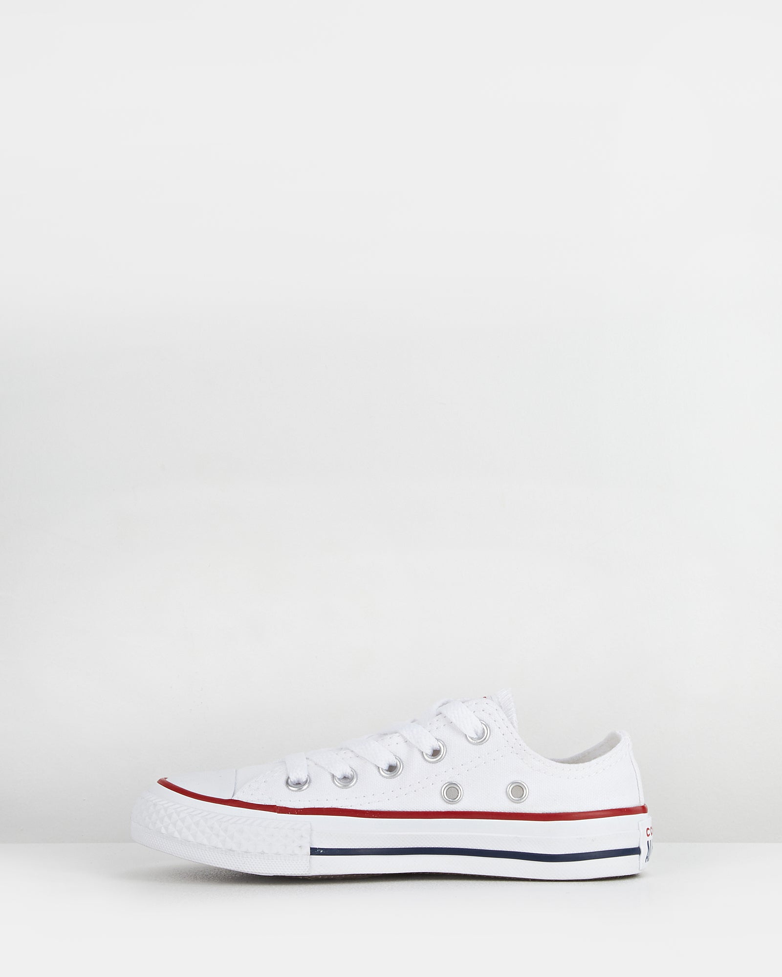Chuck Taylor All Star Ox Youth White Sneakers - Classic Canvas Shoes for Boys & Girls - Perfect for School, Casual Wear & Everyday Comfort