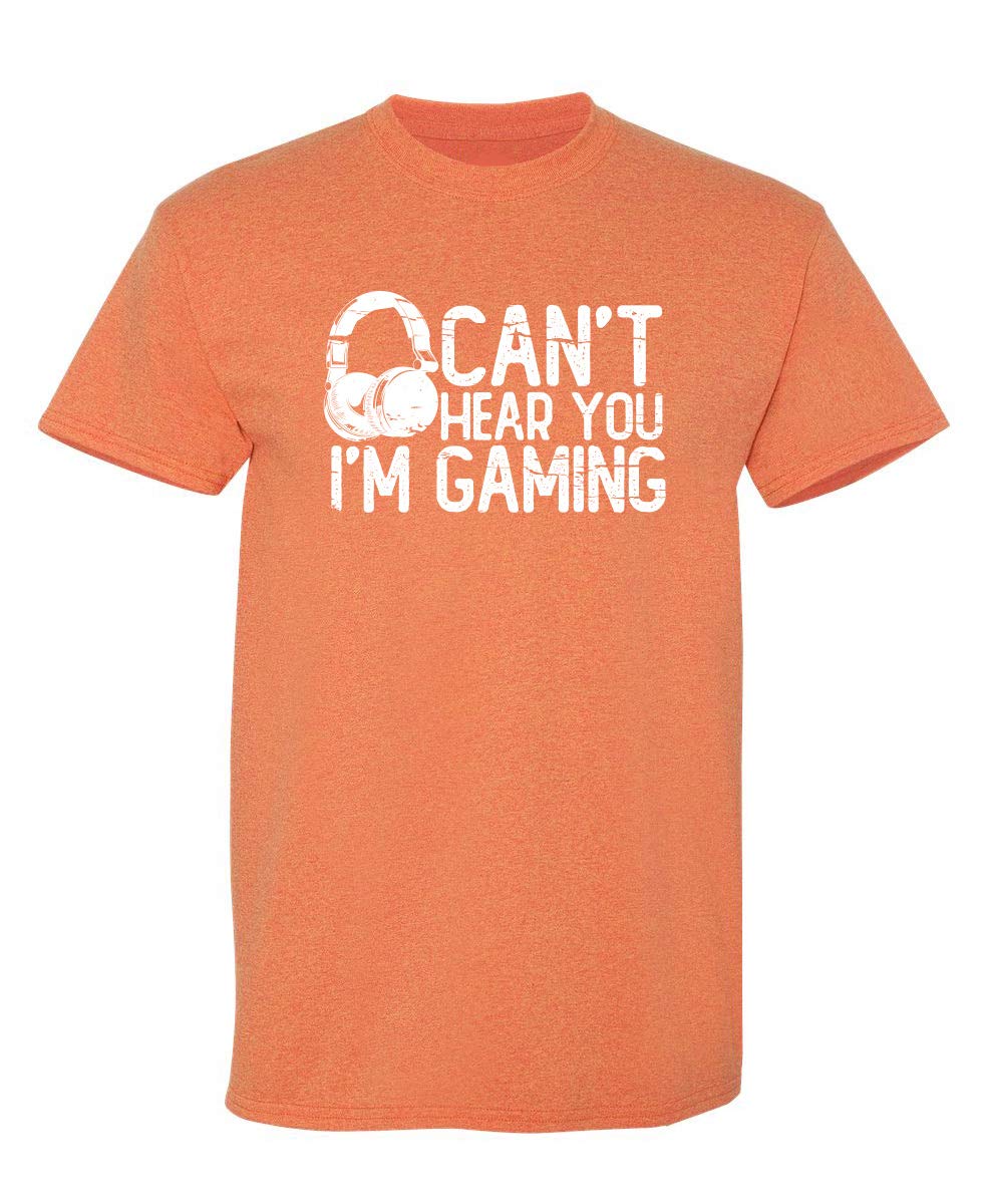 Funny Gaming T-Shirt for Men - 'Can't Hear You I'm Gaming' Graphic Video Gamer Tee - Perfect for Gamers, Streamers & Esports Fans