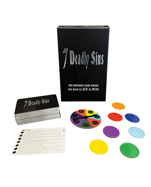 7 Deadly Sins Drinking Game Cards - Fun Adult Party Game for Groups | Perfect for Bachelor Parties, Game Nights & Social Gatherings
