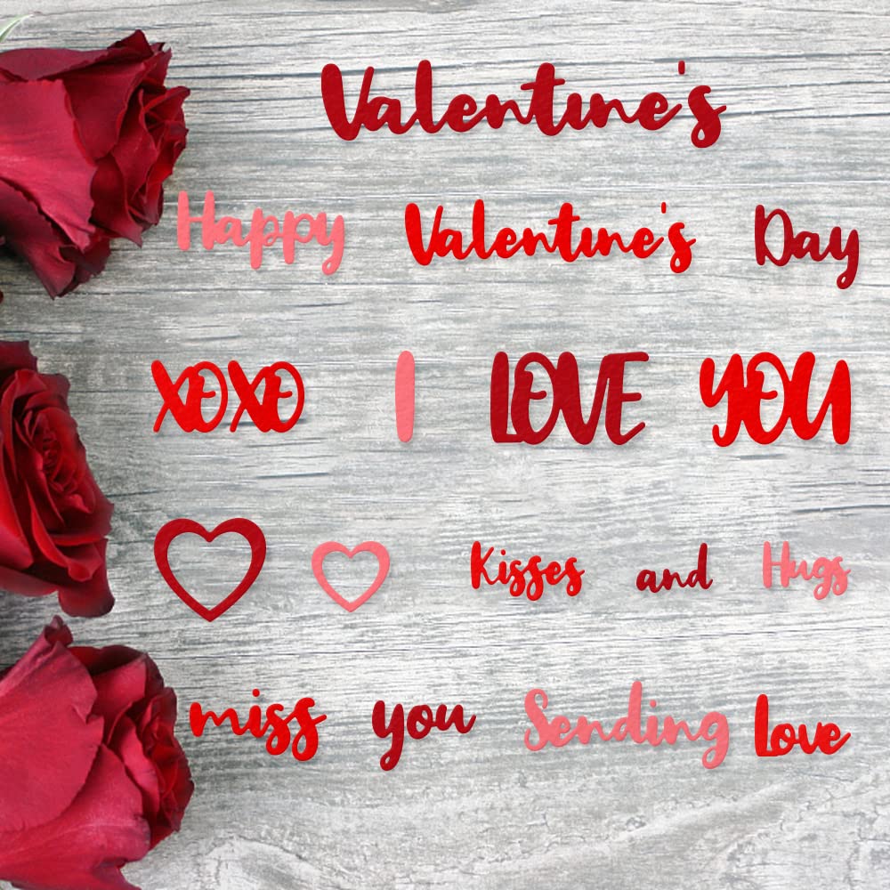 Valentine's Day Metal Cutting Dies - I Love You Words & Sentimental Die Cuts for Card Making | DIY Scrapbooking, Photo Album & Craft Decoration | Perfect for Valentine's Cards, Wedding Invitations & Romantic Gift Packaging