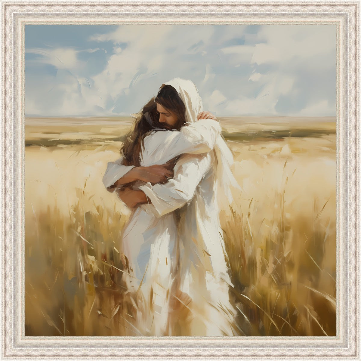 Arms of Mercy Large Wall Art - Inspirational Canvas Painting for Home Decor, Living Room, Bedroom & Office | Perfect Gift Idea for Housewarming, Wedding & Holidays