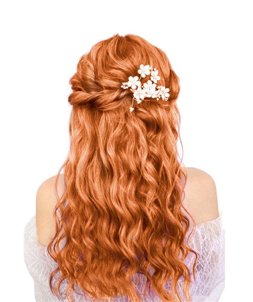 Washable Temporary Hair Chalk Comb - Vibrant Orange Color for DIY Hair Styling | Perfect for Halloween, Birthday Parties, Cosplay & Festive Events