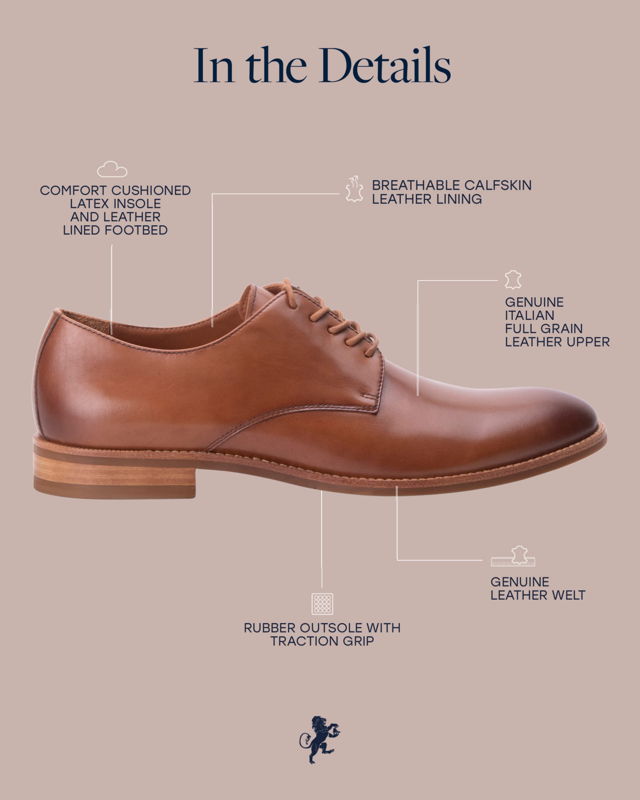 Dunross & Sons Men's Dress Shoes - Oxford & Derby Style Business Shoes in Black & Brown | Formal Office Wear & Wedding Attire