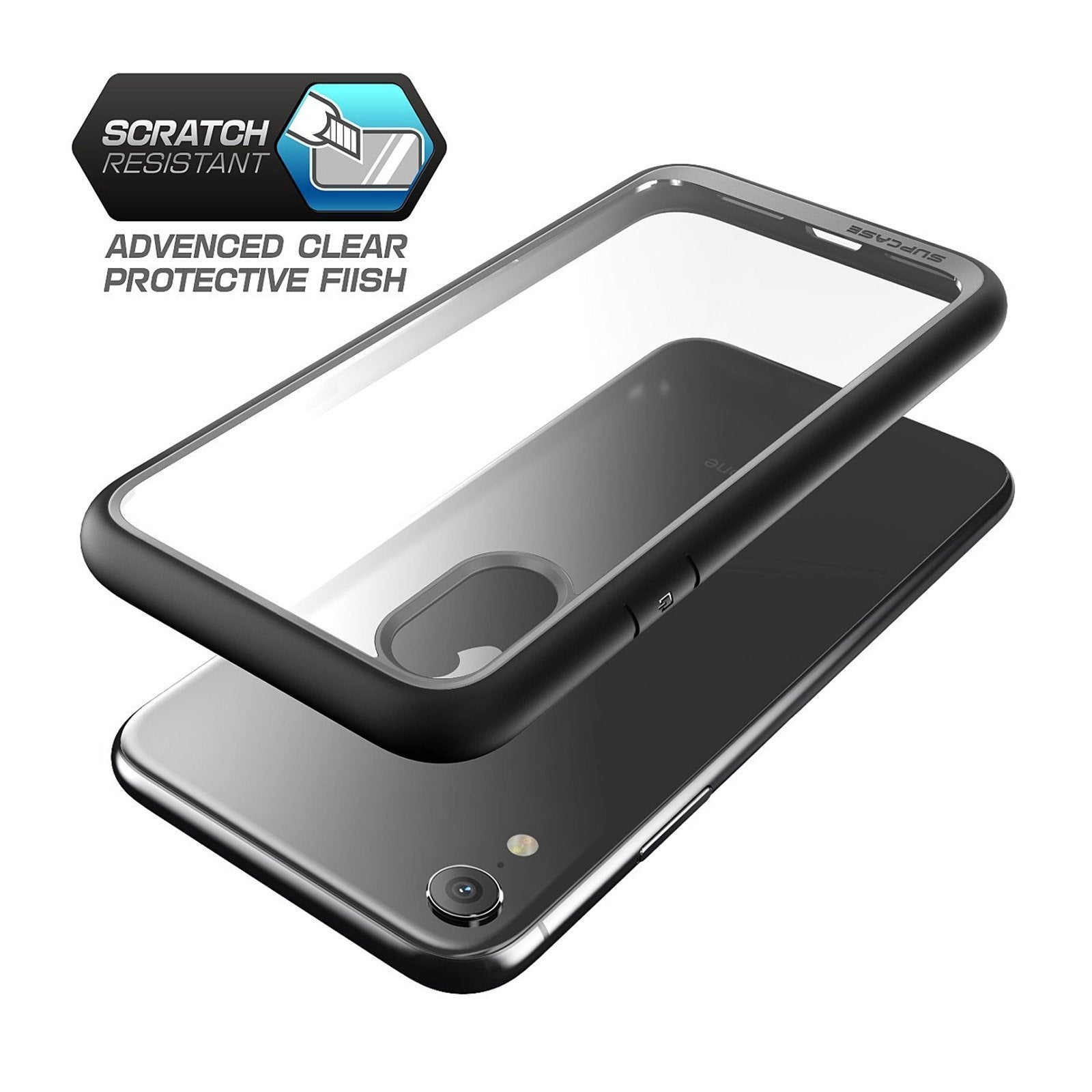 iPhone XR Case - Unicorn Beetle Style Slim Clear Protective Cover (Black) - Shockproof & Scratch Resistant for Daily Use, Work & Outdoor Activities