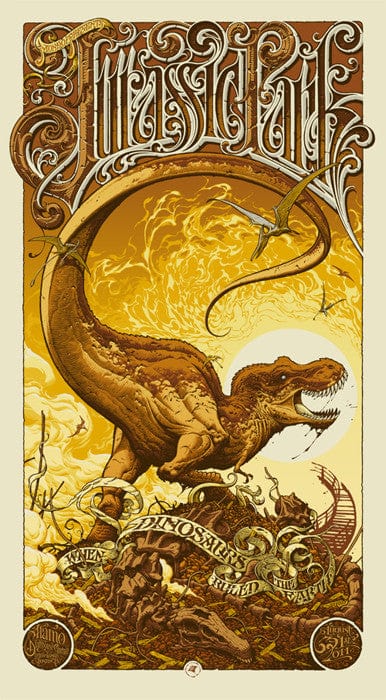 Jurassic Park Aaron Horkey Poster - Limited Edition Art Print for Movie Fans, Home Decor & Gift Idea - Perfect for Living Room, Bedroom or Office Wall Display
