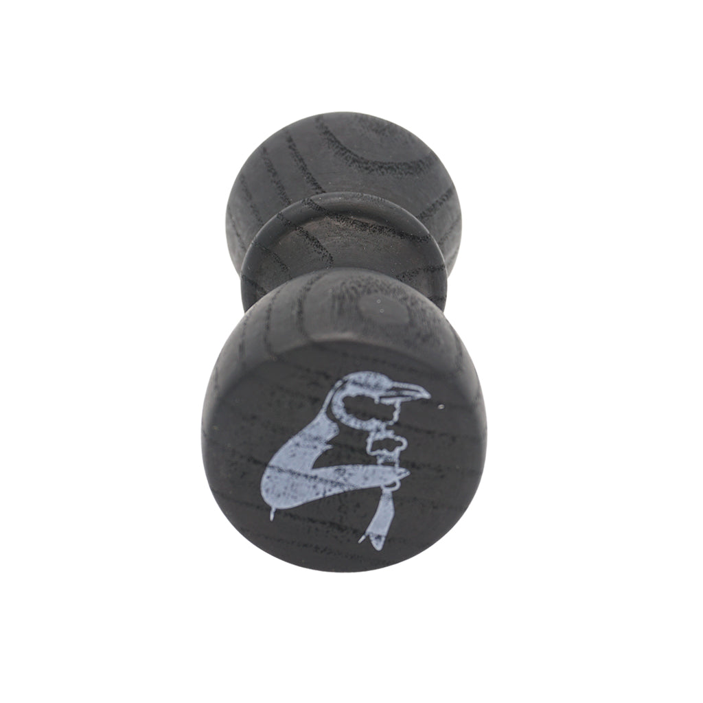 Premium Black Wood Shaving Brush Handle - FSC Certified Wood for 24mm & 26mm Knots - Perfect for Wet Shaving & Beard Grooming