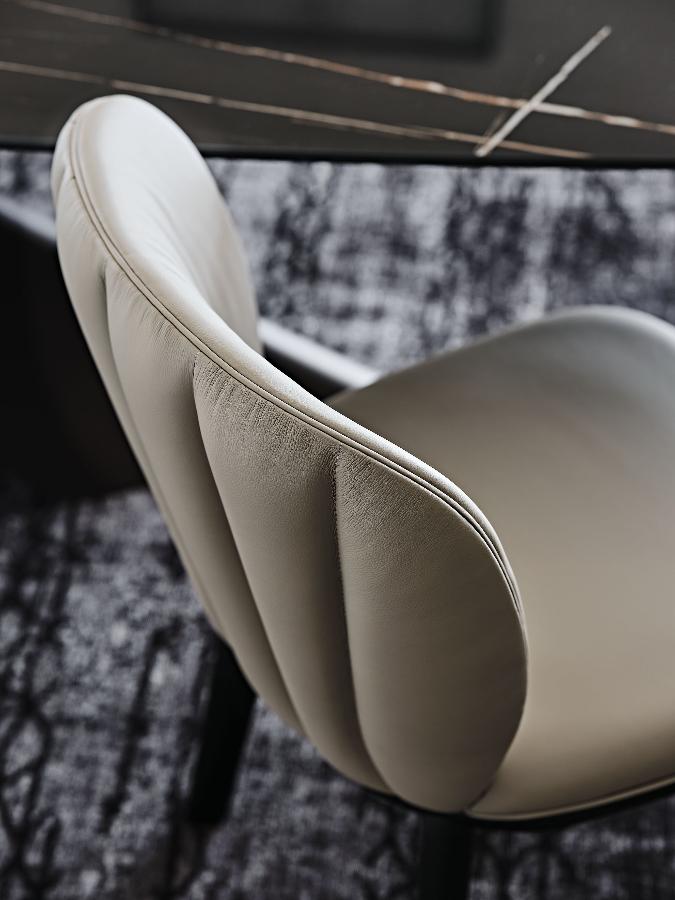 Cattelan Italia Chrishell Modern Dining Chair - Stylish & Comfortable for Kitchen, Dining Room, or Office Use