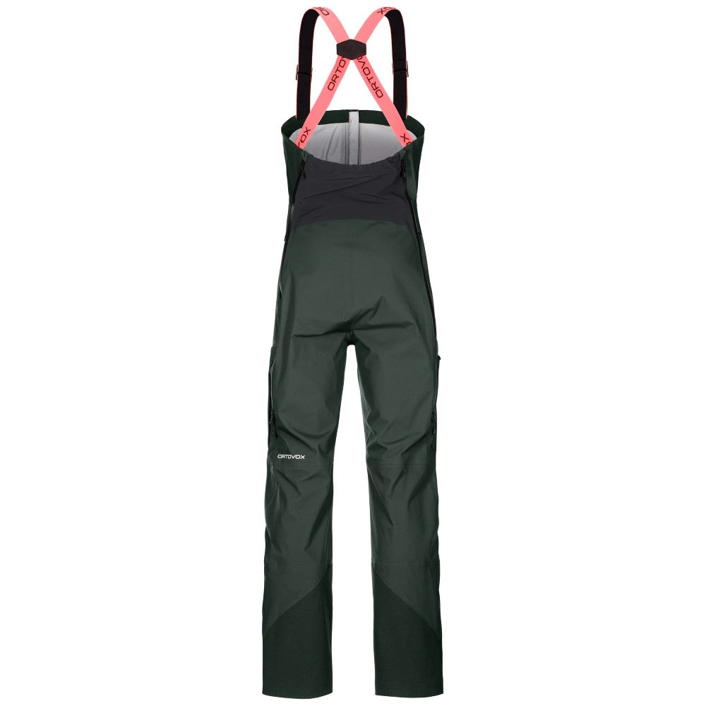 Ortovox 3L Deep Shell Bib Pants for Women - Waterproof & Breathable Ski Pants for Alpine Adventures & Winter Sports