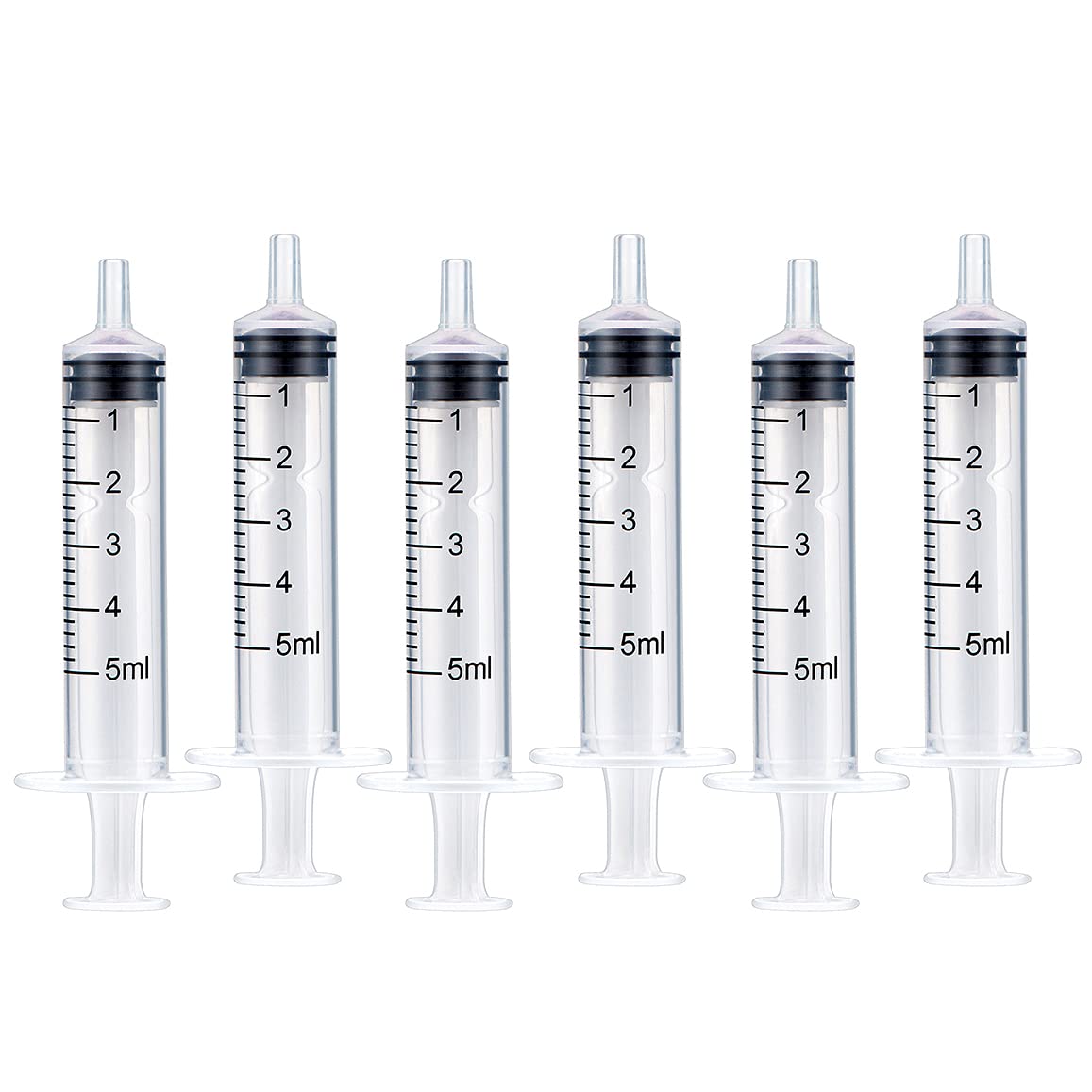 6PCS 5ML/CC Ink Refill Syringe Set with Blunt Stainless Steel Needle Tips - Perfect for Fountain Pens, Printers & Craft Projects - Easy Ink Transfer & Precise Application