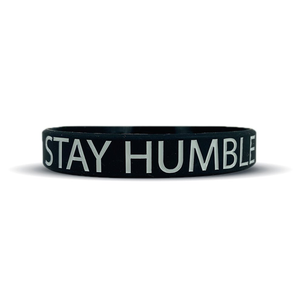 STAY HUMBLE Motivational Wristband - Inspirational Silicone Bracelet for Men & Women - Gym, Workout, Yoga, Running, Daily Encouragement