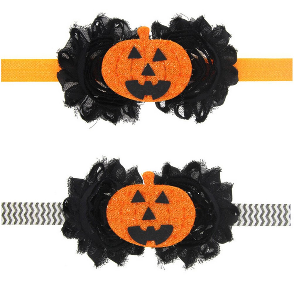 TINKSKY 2-Pack Newborn Baby Headbands with Hair Bows - Soft Stretchy Head Wraps for Infant Girls 0-24 Months - Perfect for Photography, Birthday Parties & Everyday Outfits