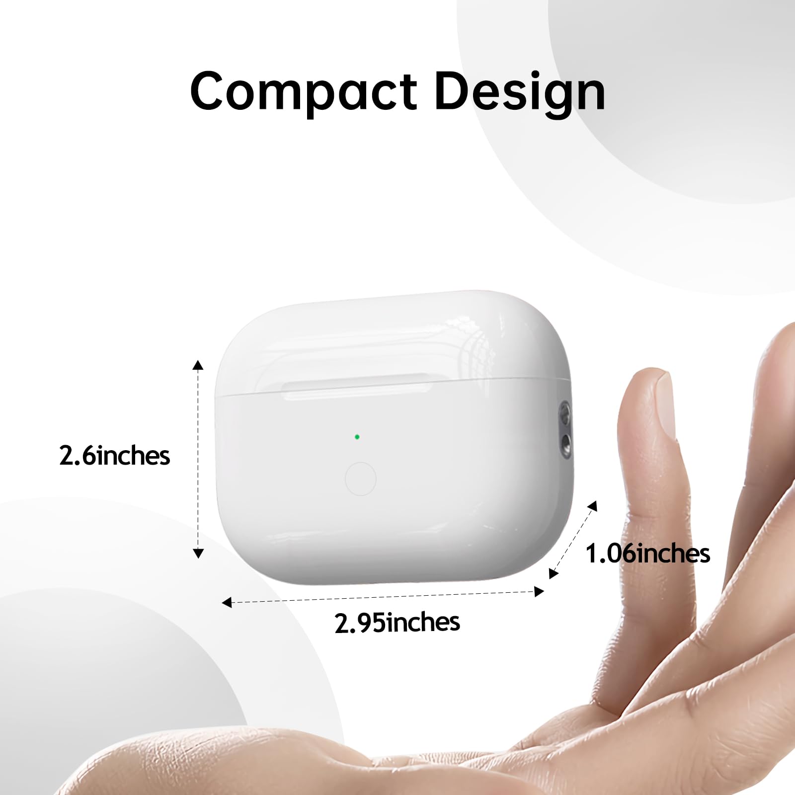 Wireless Charging Case for AirPods Pro 1st & 2nd Generation - Replacement Charger Case with USB-C Port (Earbuds Not Included) | Perfect for Travel, Workouts & Daily Commute