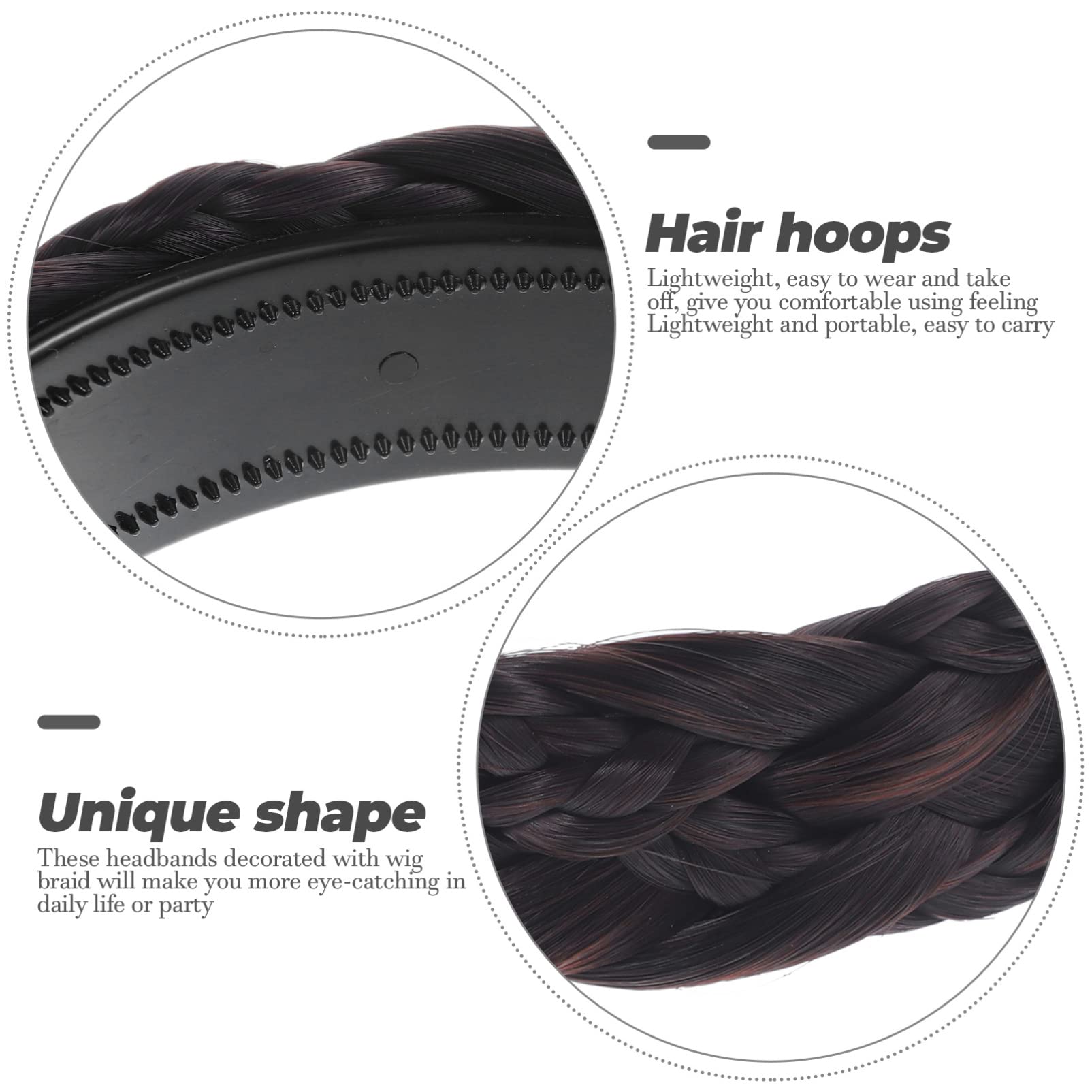 Beaupretty Braided Hair Band for Women & Girls - Non-Padded Plaited Headband with Teeth for Secure Hold | Perfect for Workouts, Yoga, and Everyday Styling