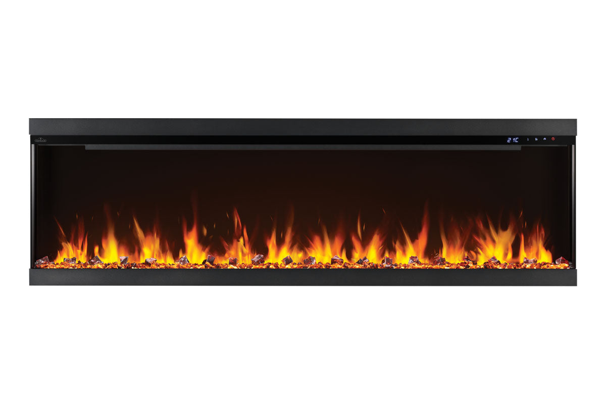 Napoleon Astound 74 FlexMount Smart Multi-Side Wall Mount Recessed Electric Fireplace - Perfect for Living Room, Bedroom & Office Heating & Decor