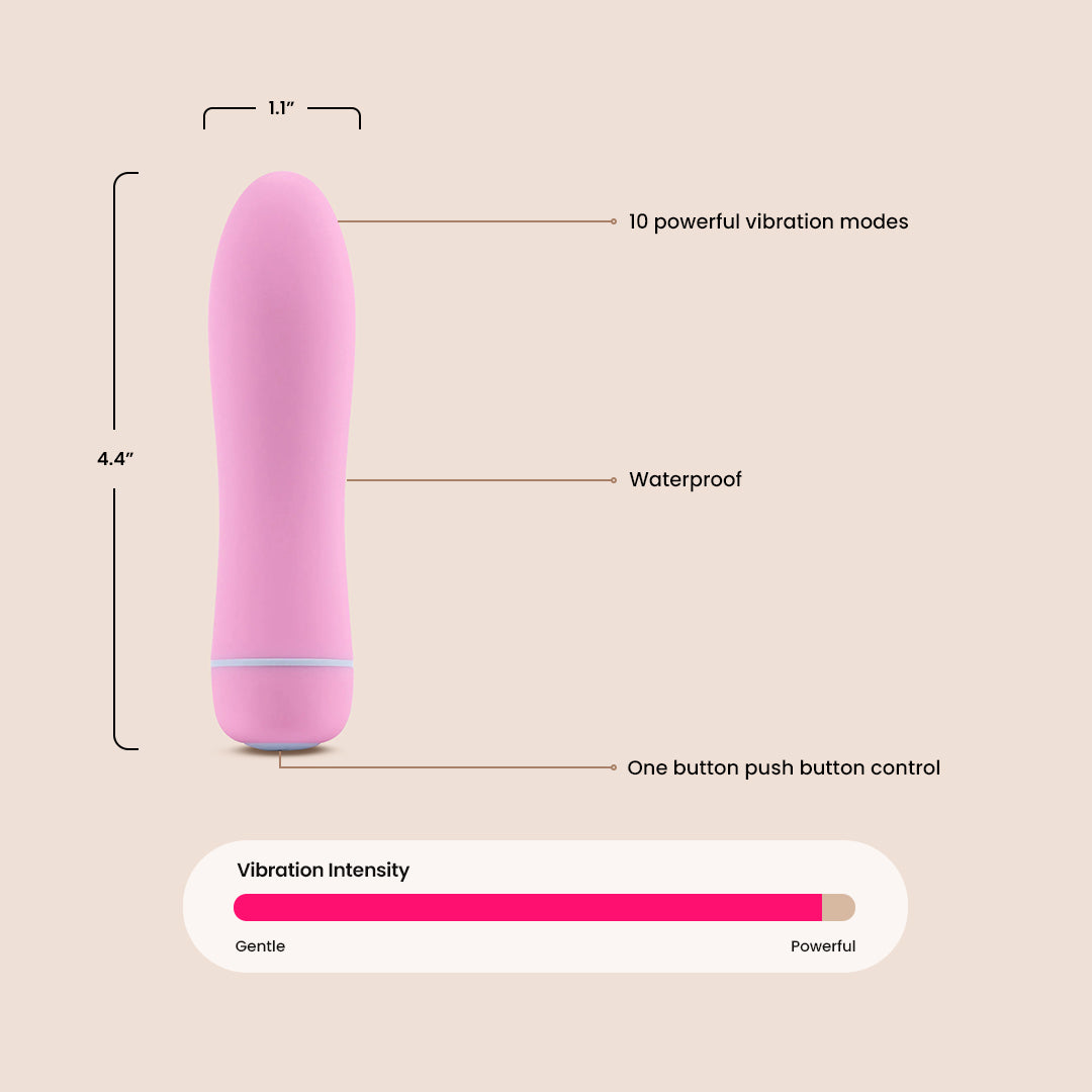 Femme Funn Ffix Bullet - Powerful Rechargeable Mini Vibrator for Women | Discreet Personal Massager for Sensual Pleasure & Stress Relief | Perfect for Travel & Couples Play