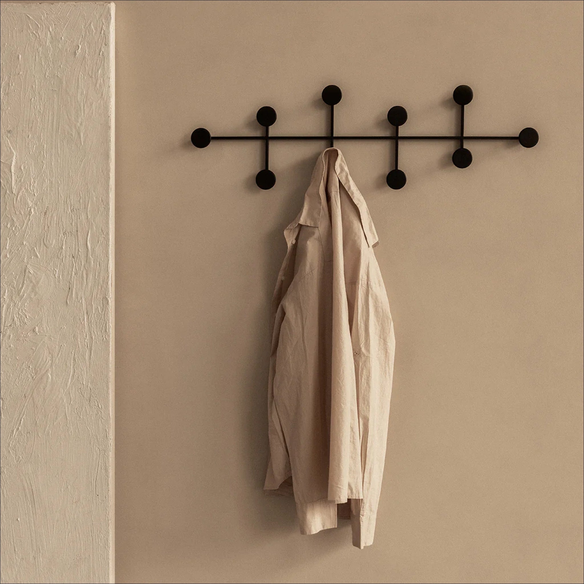 Premium AUDO CPH Afteroom Coat Hanger - Large Black Wooden Hangers for Jackets, Coats & Clothes - Perfect for Closet Organization & Luxury Wardrobe Display