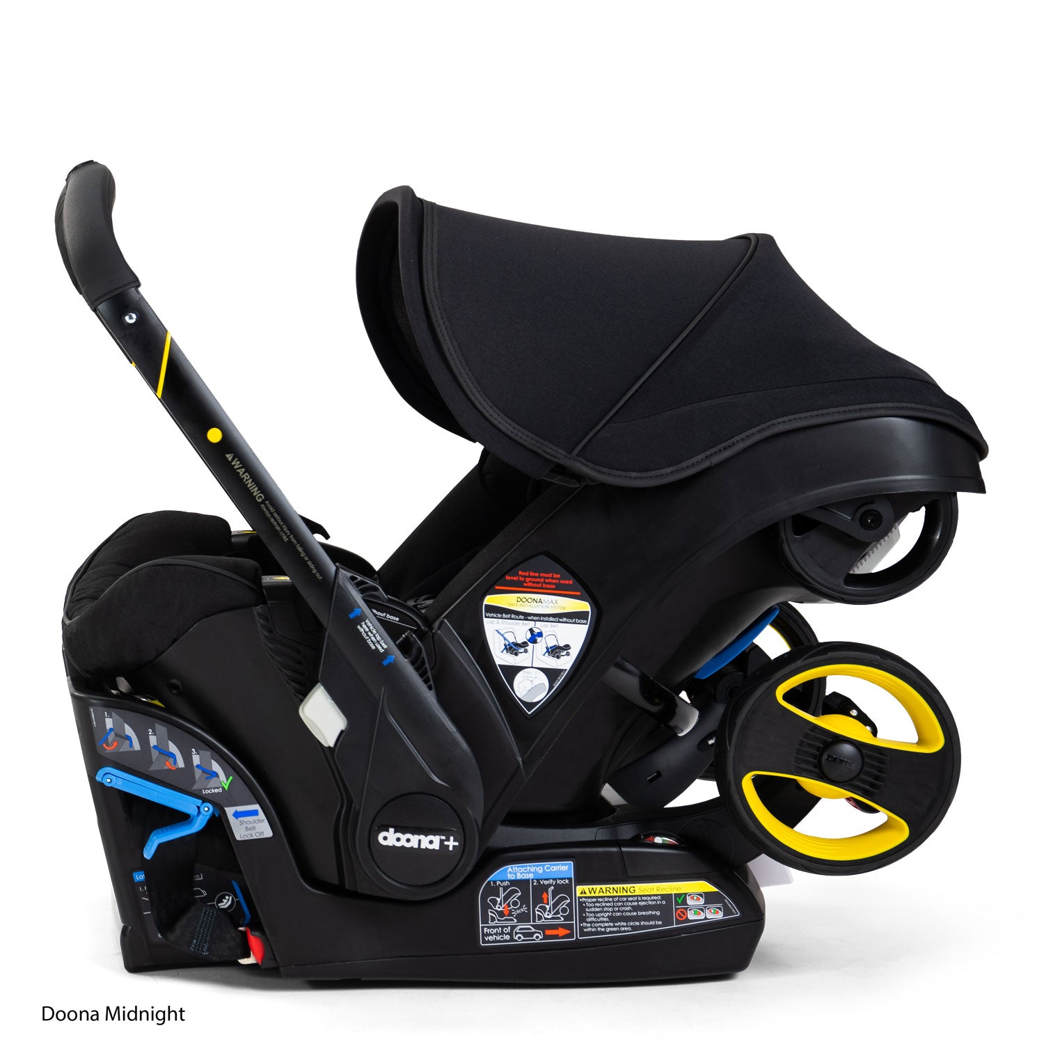 Doona Infant Car Seat & Stroller with Base - 3-in-1 Travel System for Newborns to 35 lbs - Lightweight & Compact for Airplane & Car Travel - Perfect for Parents on the Go