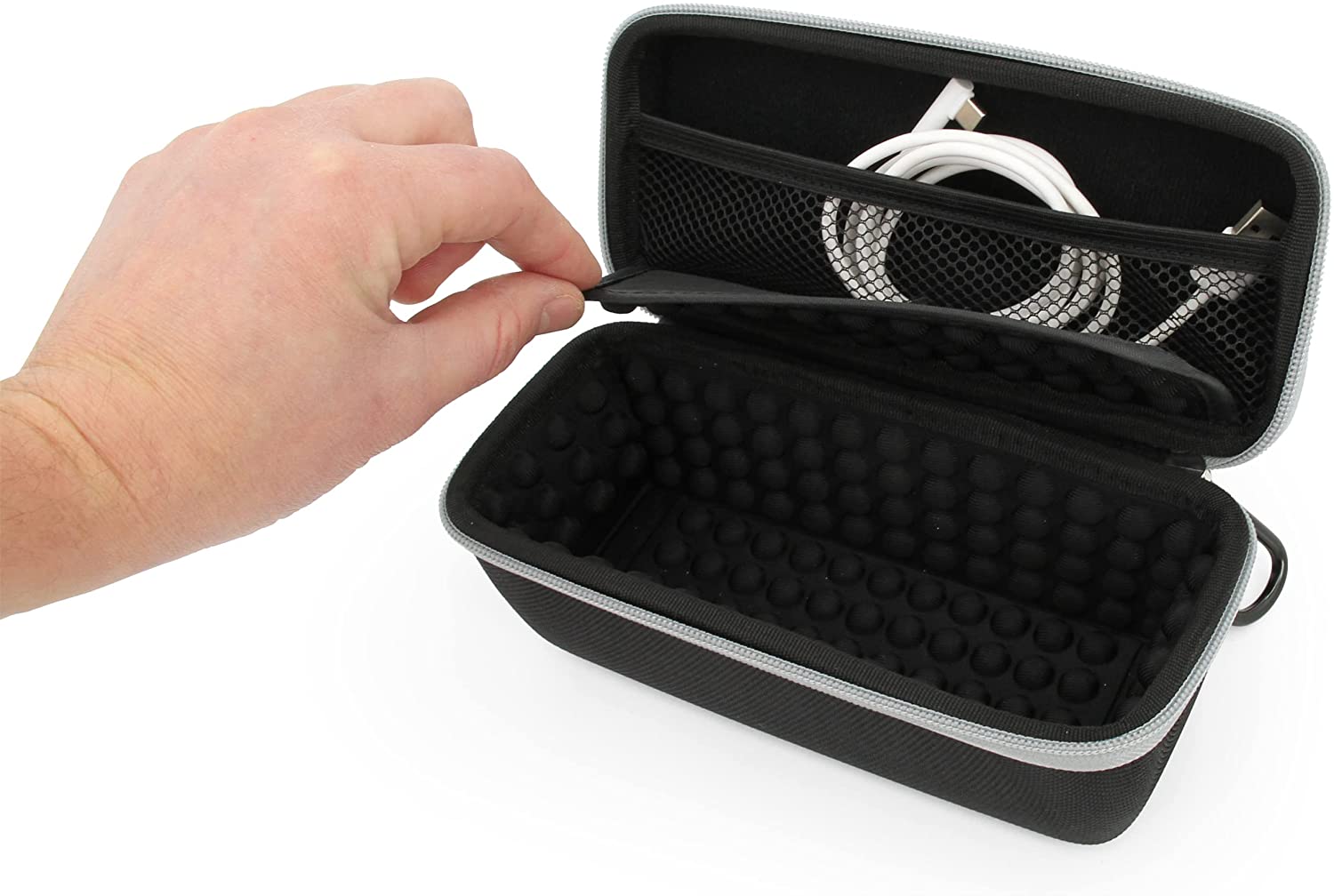 CASEMATIX Protective Case for Sonos Roam Speaker - Shockproof Bluetooth Speaker Cover with Padded Interior & Charger Storage - Perfect for Travel, Outdoor Adventures & Home Use