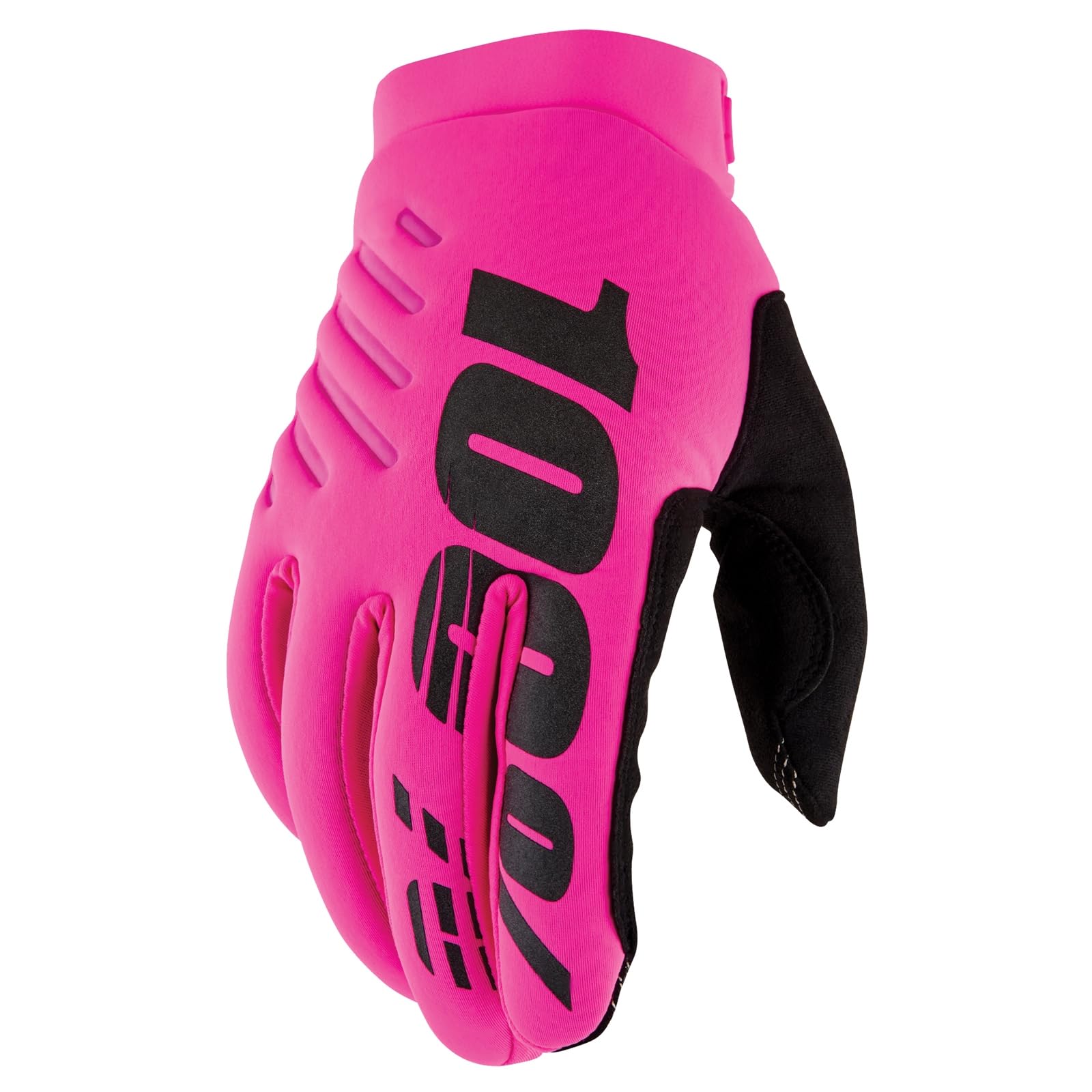 BRISKER 100% Sports Gloves - Fluorescent Pink Large Size for Cycling, Running, Gym & Outdoor Activities