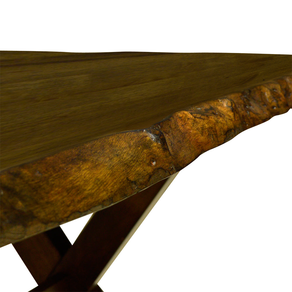 Live Edge Wood Dining Bench 5020 - Handcrafted Solid Wood Bench for Kitchen, Dining Room, or Outdoor Patio
