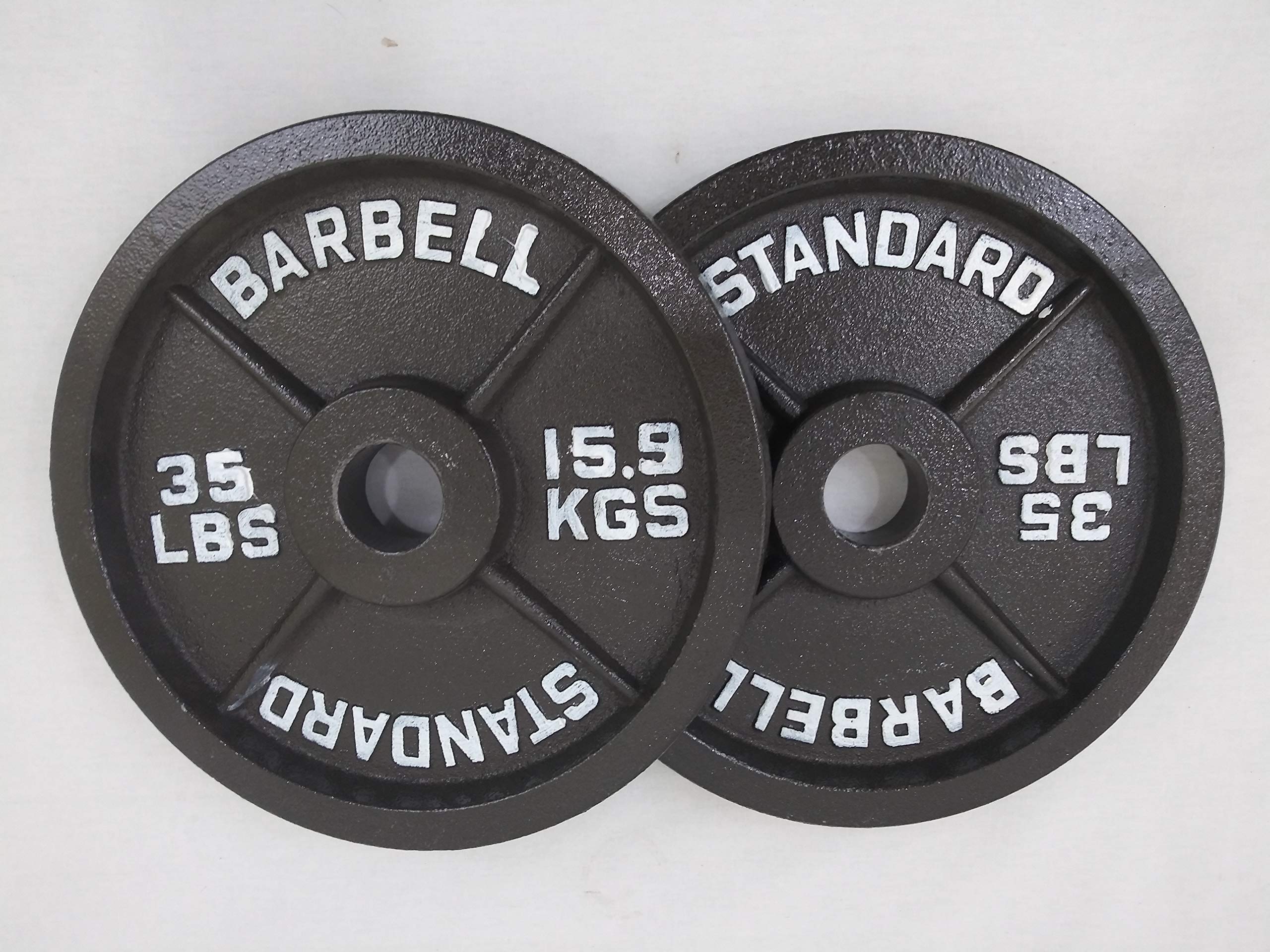 Olympic Standard Metal Weight Plates - Premium Gym & Home Fitness Equipment for Strength Training & Weightlifting - Perfect for CrossFit, Powerlifting & Home Workouts