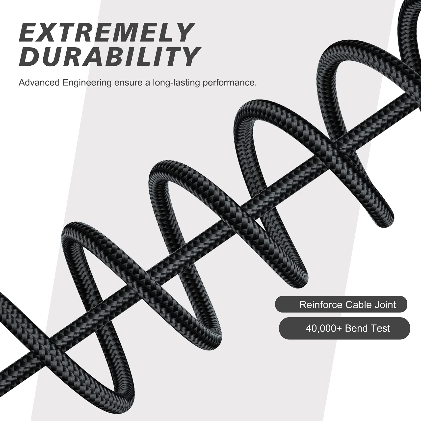 2-Pack 6.6ft USB C to USB C Fast Charging Cable 60W PD 3.1A - Compatible with Samsung Galaxy, MacBook Air/Pro, iPad Pro, Pixel - Black | Perfect for Home, Office & Travel Charging