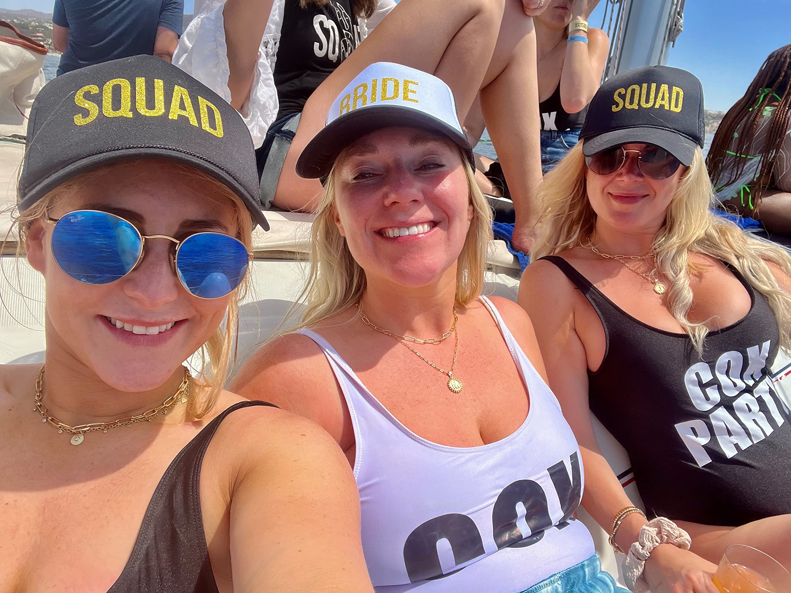 Funky Junque Bride Tribe Squad Trucker Hats - Stylish Wedding Party Accessories for Bachelorette Parties & Bridal Showers