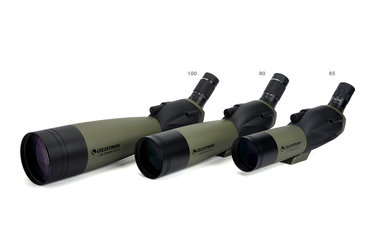 Ultima 18 55x65mm Angled Zoom Spotting Scope - High Power Magnification for Bird Watching, Hunting & Target Shooting | Waterproof & Fogproof Design for Outdoor Adventures
