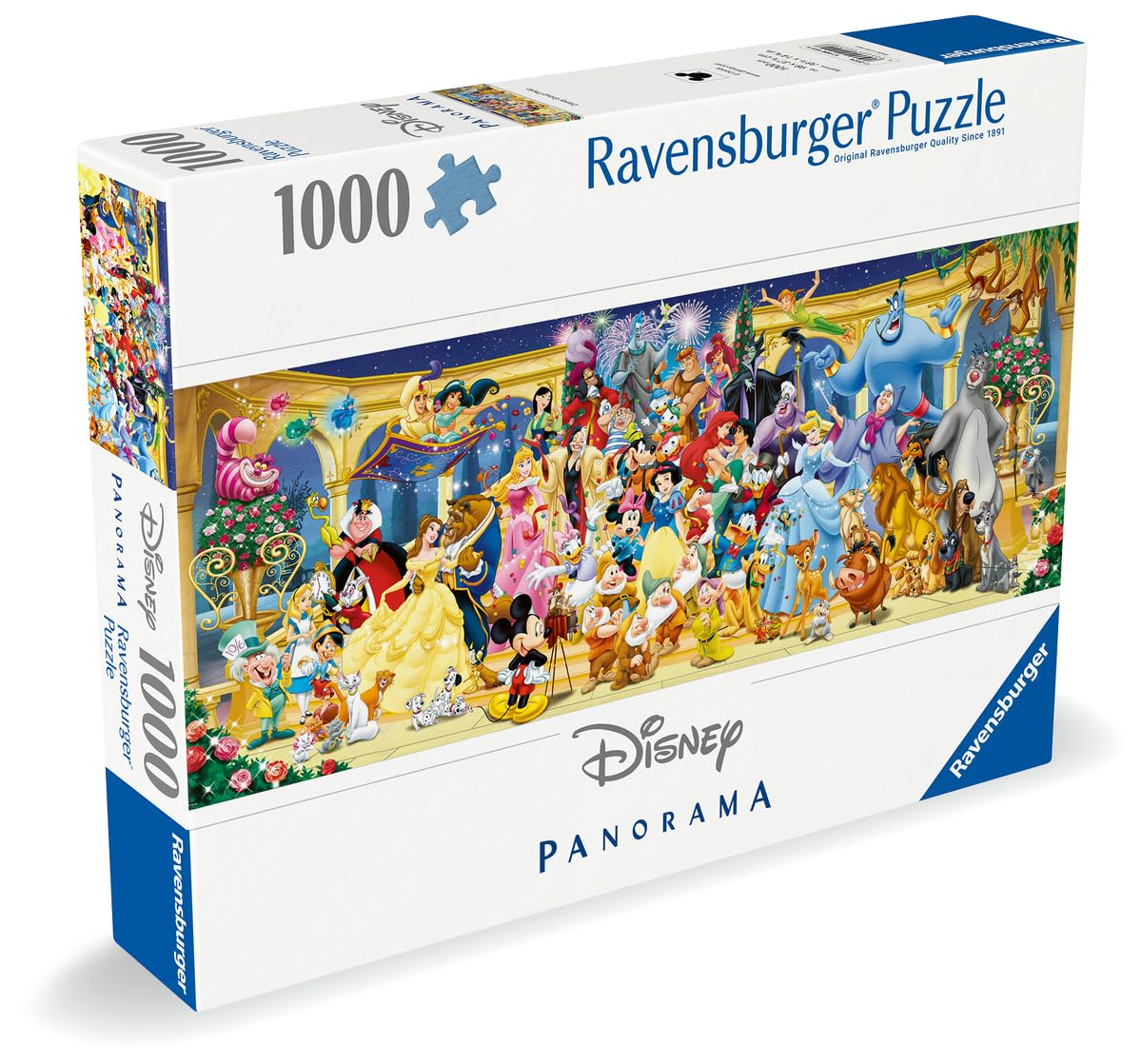 Ravensburger Disney Classic Group Photo Panorama 1000-Piece Puzzle for Adults & Teens 14+ | High-Quality Jigsaw Puzzle for Family Game Night & Home Decor