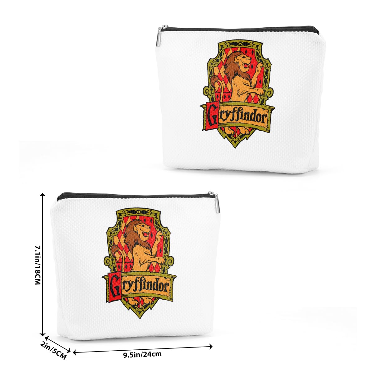Magic Themed Lion Wizard Cosmetic Bag - Witchy Gifts for Women, Bestie, Sister | Book Lover & Movie Fan Merch | Travel Makeup Organizer for Graduation, Birthday & Special Occasions | Perfect for Harry Potter Fans, Fantasy Lovers & Cosplay Enthusiasts