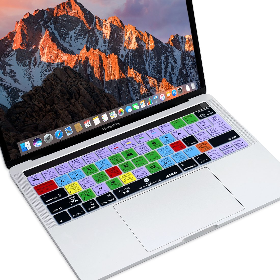 XSKN Shortcut Keyboard Cover for MacBook Pro 13