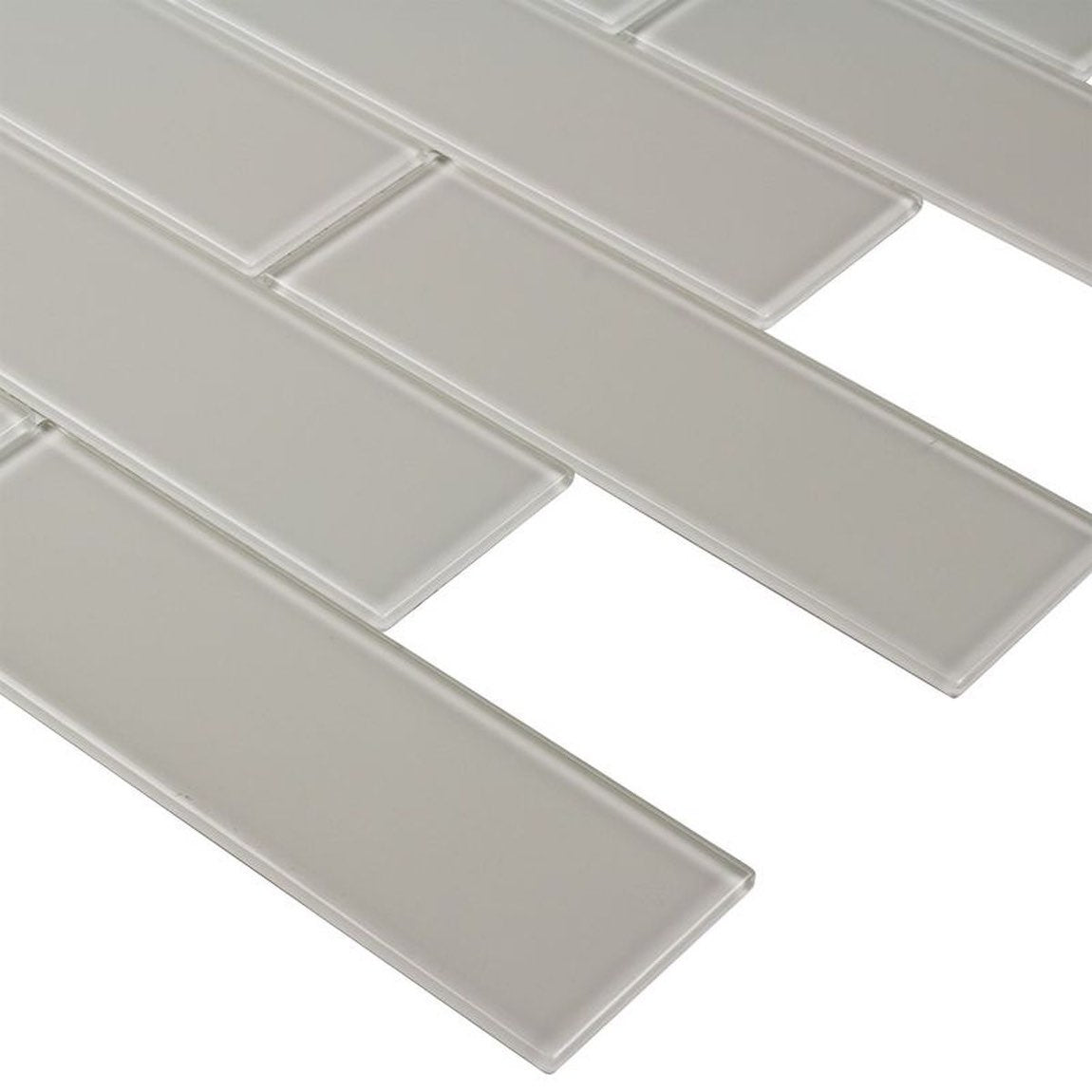 Metropole Khaki 2x6 Glass Subway Tile - Premium Kitchen & Bathroom Backsplash for Modern Home Decor