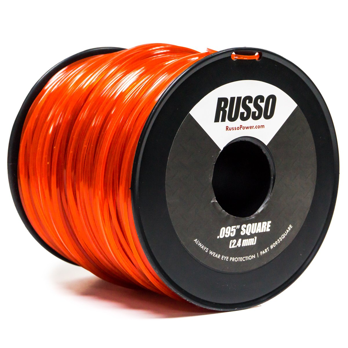 6 Pack 0.095 Inch Square Commercial String Trimmer Line - 5lb Bulk Spool for Echo, Stihl, RedMax Weed Eaters - Heavy Duty Grass Trimming for Lawns, Gardens & Landscaping