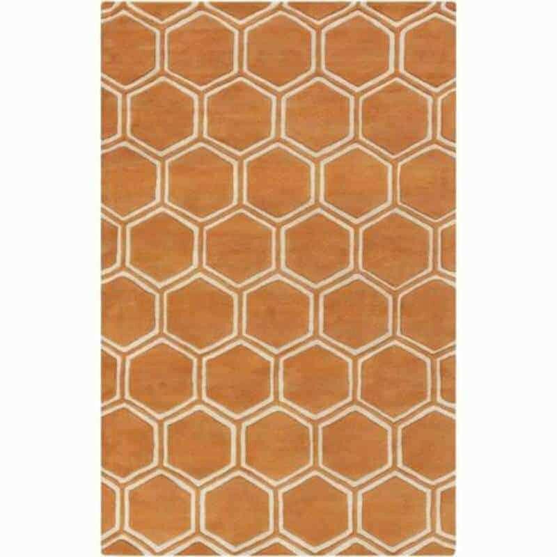 Stm818 Stamped Area Rug - Non-Slip Modern Floor Carpet for Living Room, Bedroom & Office Decor