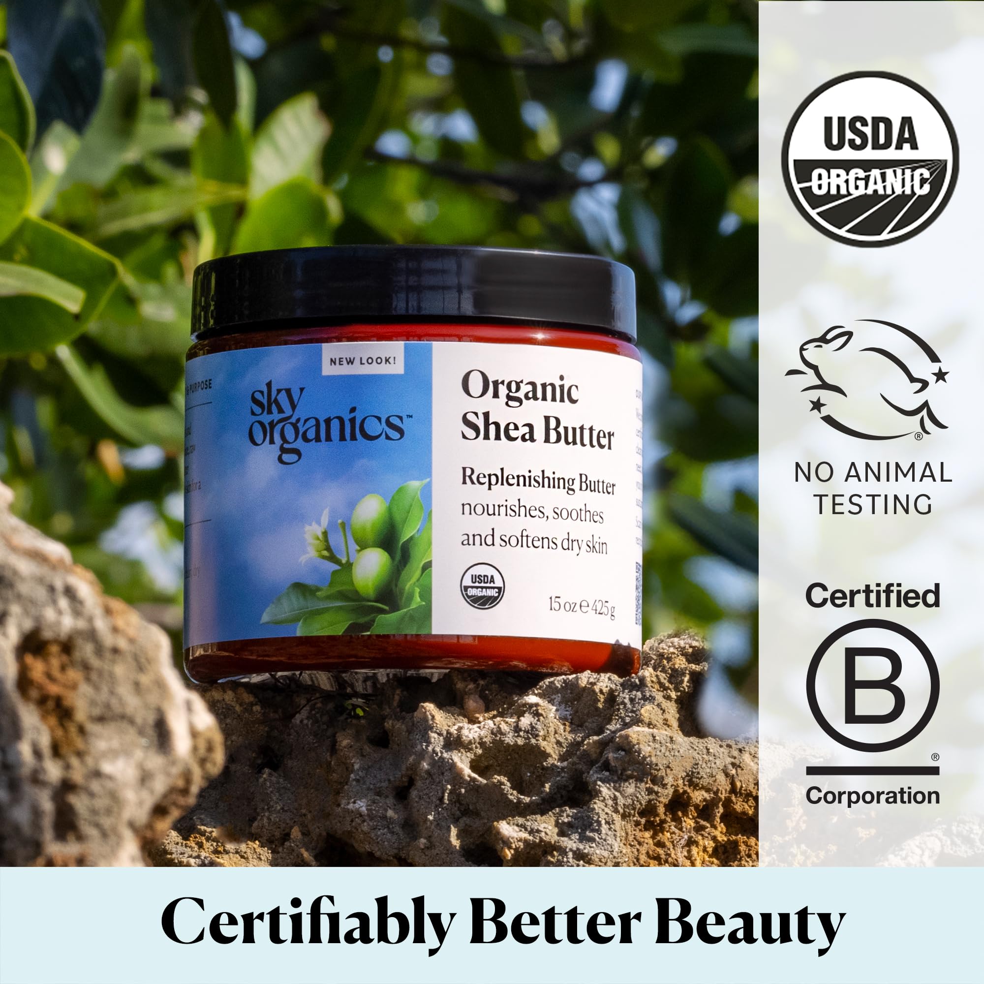 Sky Organics Sweet Almond Oil & Shea Butter - 100% Pure Natural Moisturizer for Skin & Hair Care - Perfect for Massage, DIY Beauty Recipes & Dry Skin Relief
