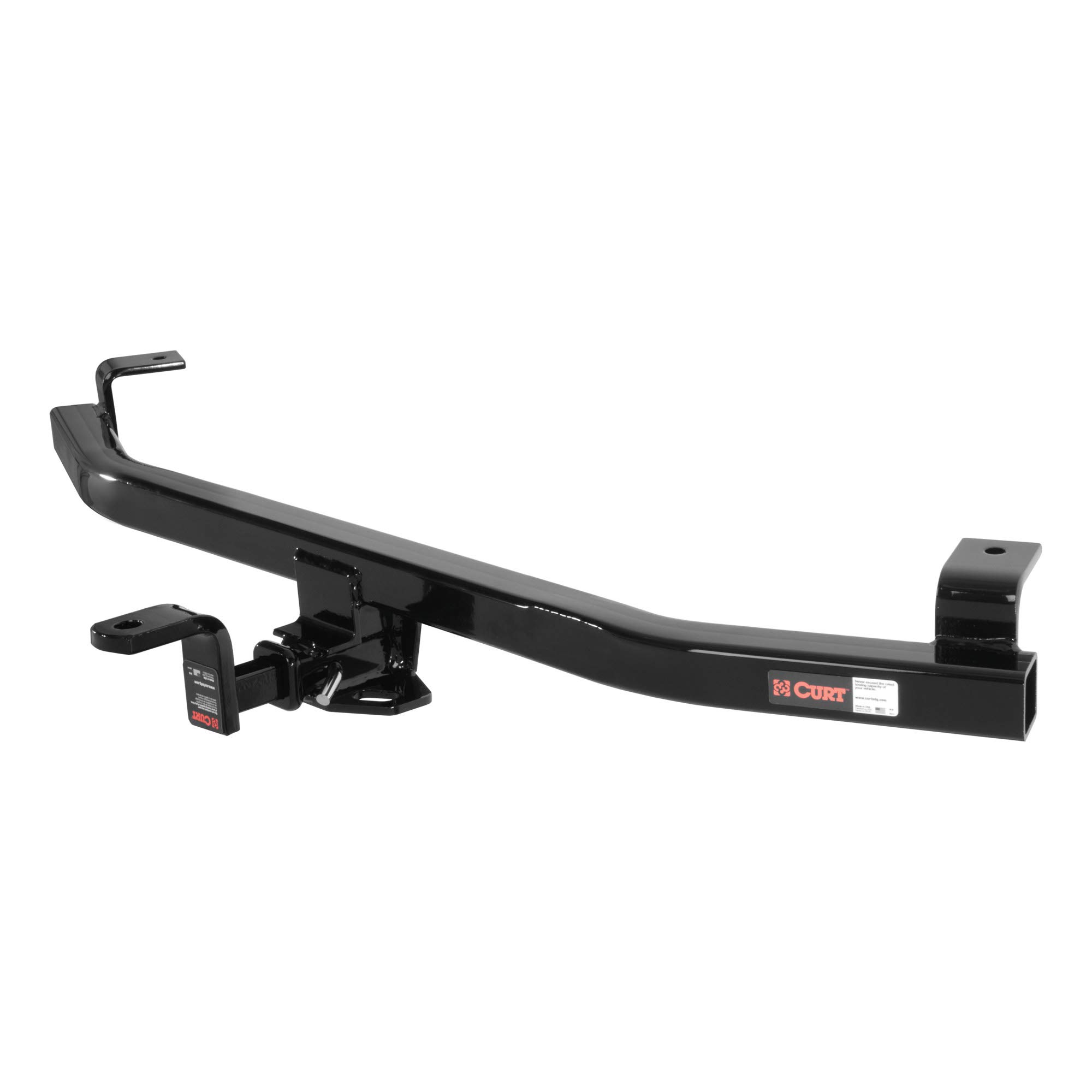 CURT 112623 Class 1 Trailer Hitch with Ball Mount - 1-1/4 Inch Receiver Compatible with Select Kia Rio Models - Perfect for Towing Small Trailers, Bike Racks & Cargo Carriers