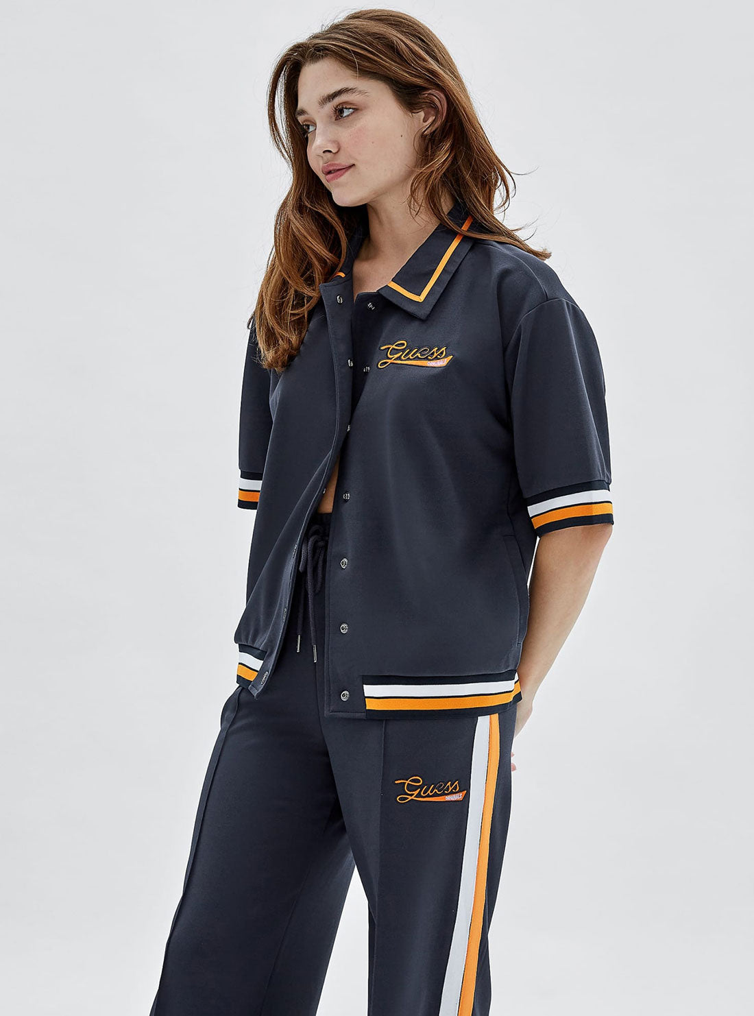 Guess Originals Navy Virsa Track Shirt - Men's Casual Short Sleeve Tee for Streetwear & Everyday Wear