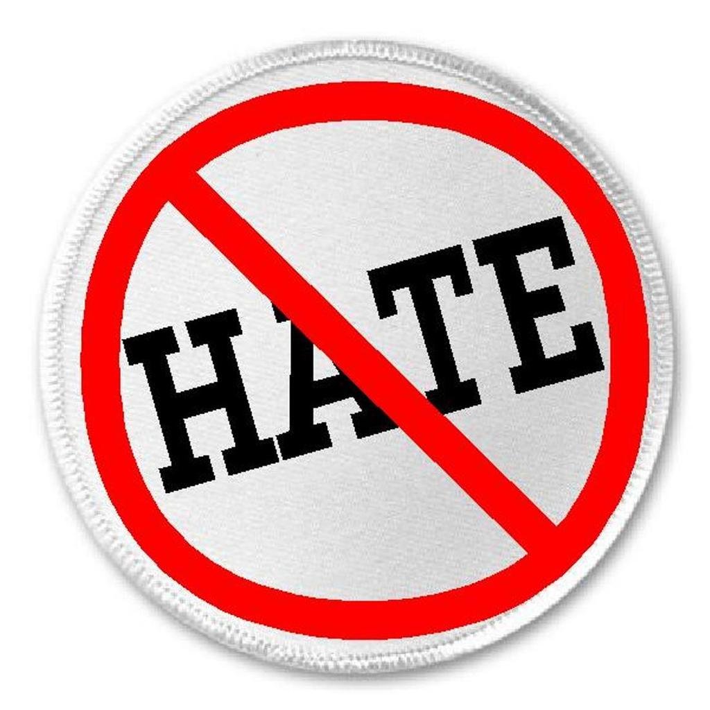 Anti-Hate 3 Inch Circle Sew On or Iron On Patch - Make Love Not War Peace Symbol Embroidered Patch for Jackets, Bags, Hats & DIY Crafts