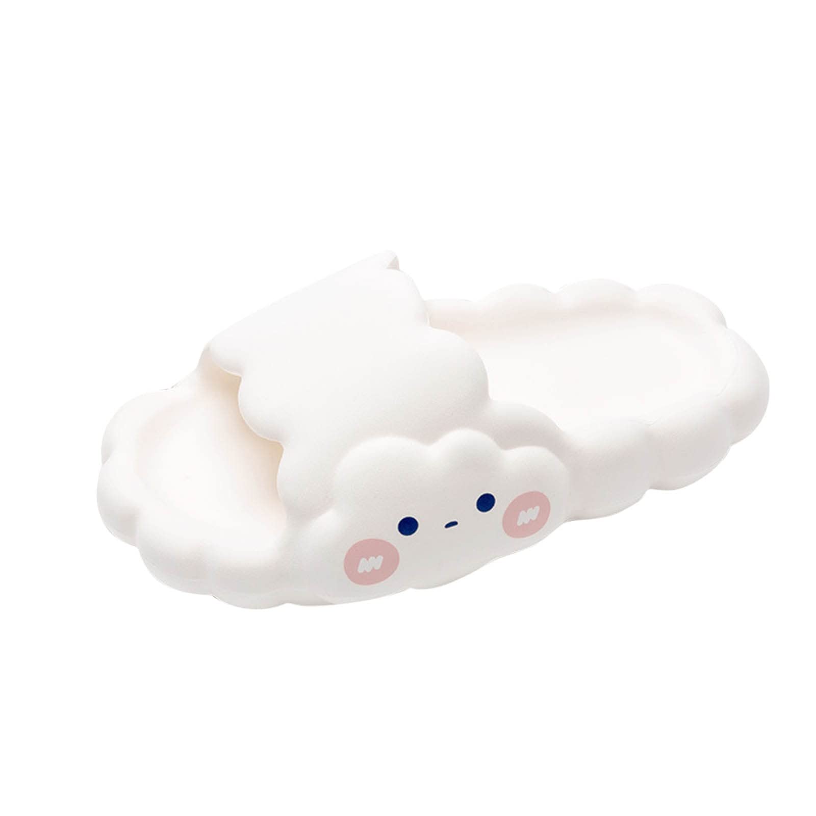Women's Plush Cloud Platform House Slippers - Soft Bathroom & Indoor Slippers for Ladies - Non-Slip Cozy Home Sandals for Relaxing, Lounging & Spa Days